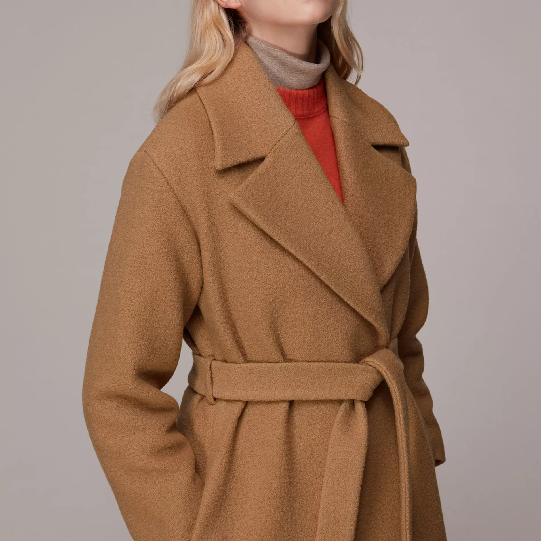 Women Whistles Coats | Lorna Wrap Wool Coat