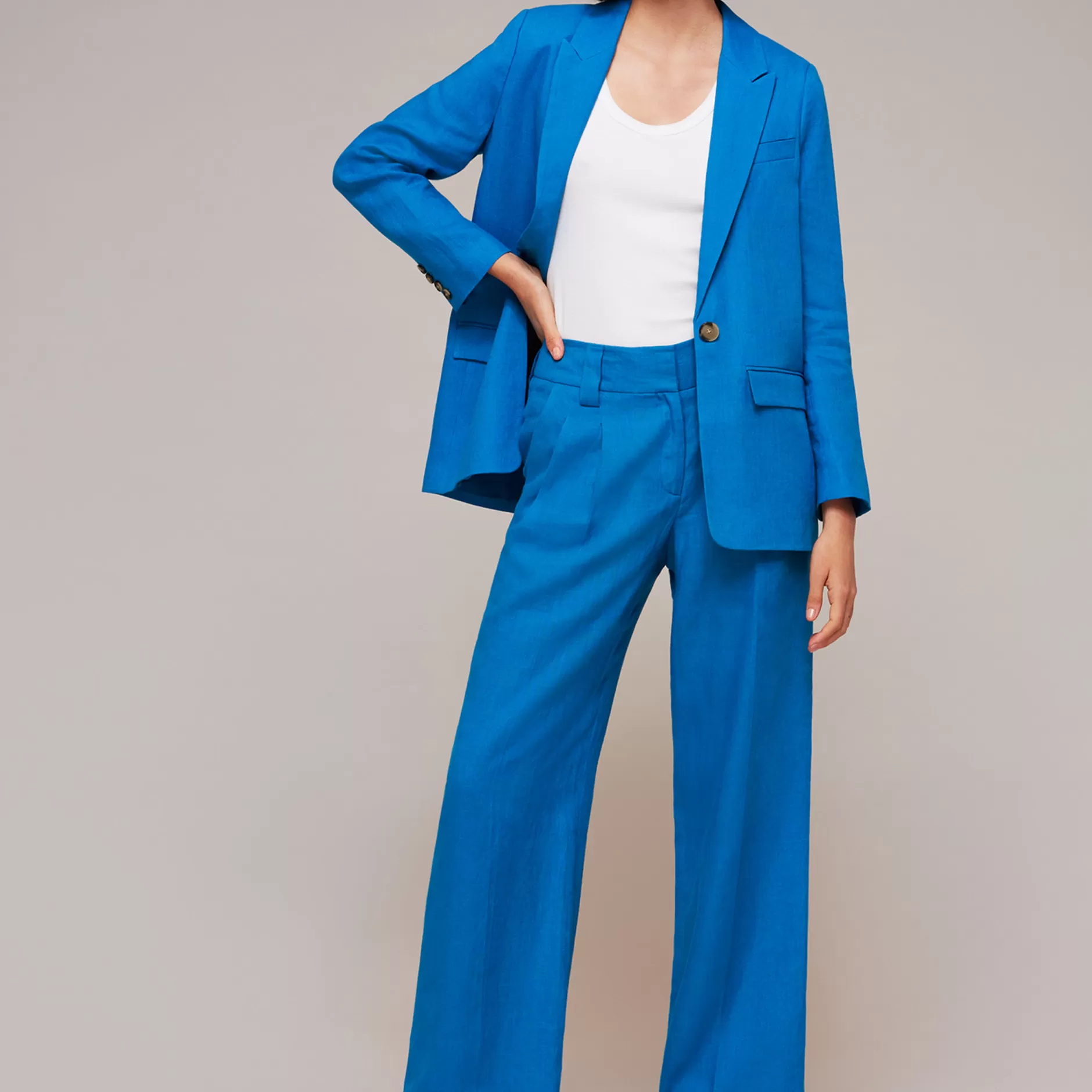 Women Whistles Tailoring | Lucy Linen Blazer