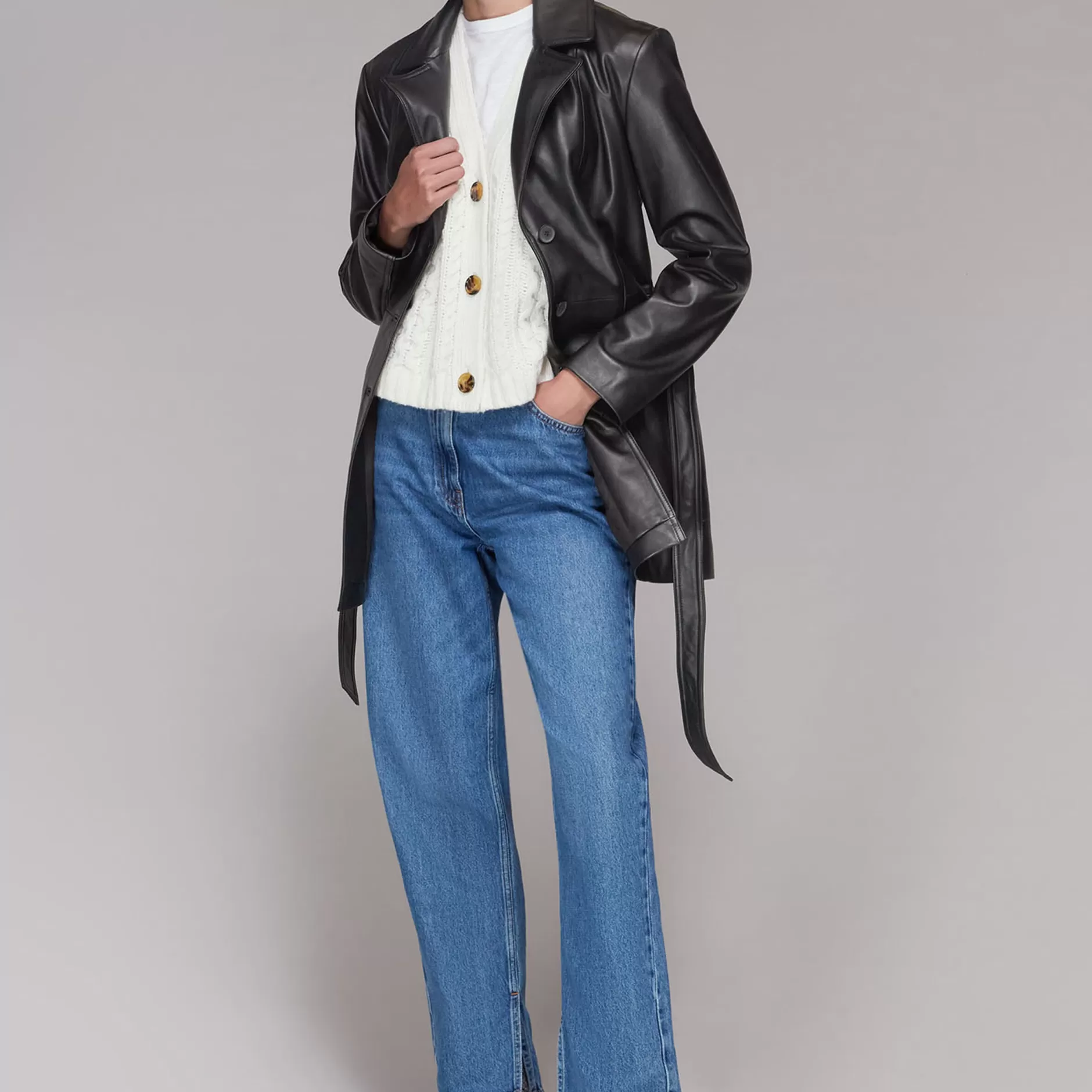 Women Whistles Jackets | Lyra Tie Waist Blazer