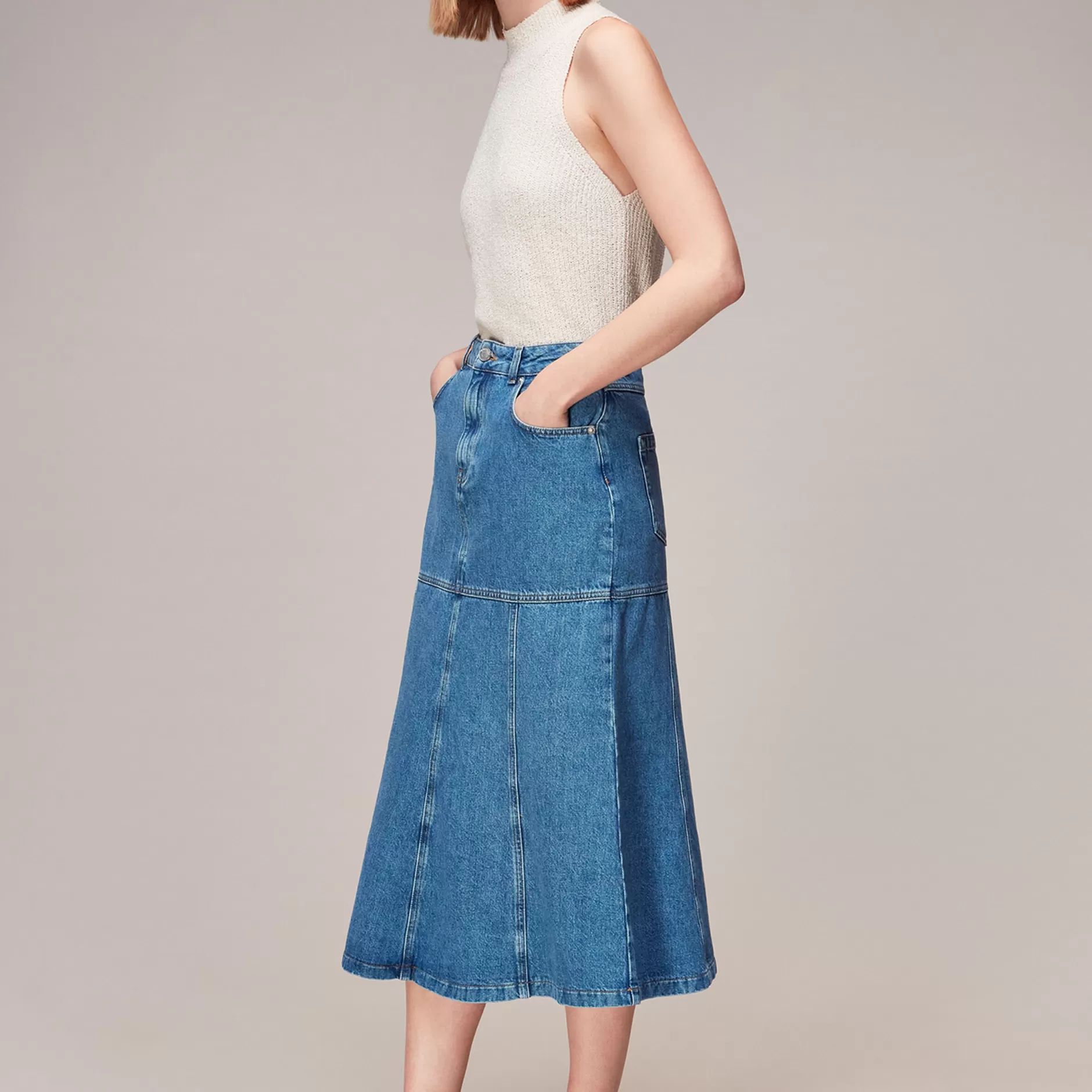 Women Whistles Skirts | Midi Skirt