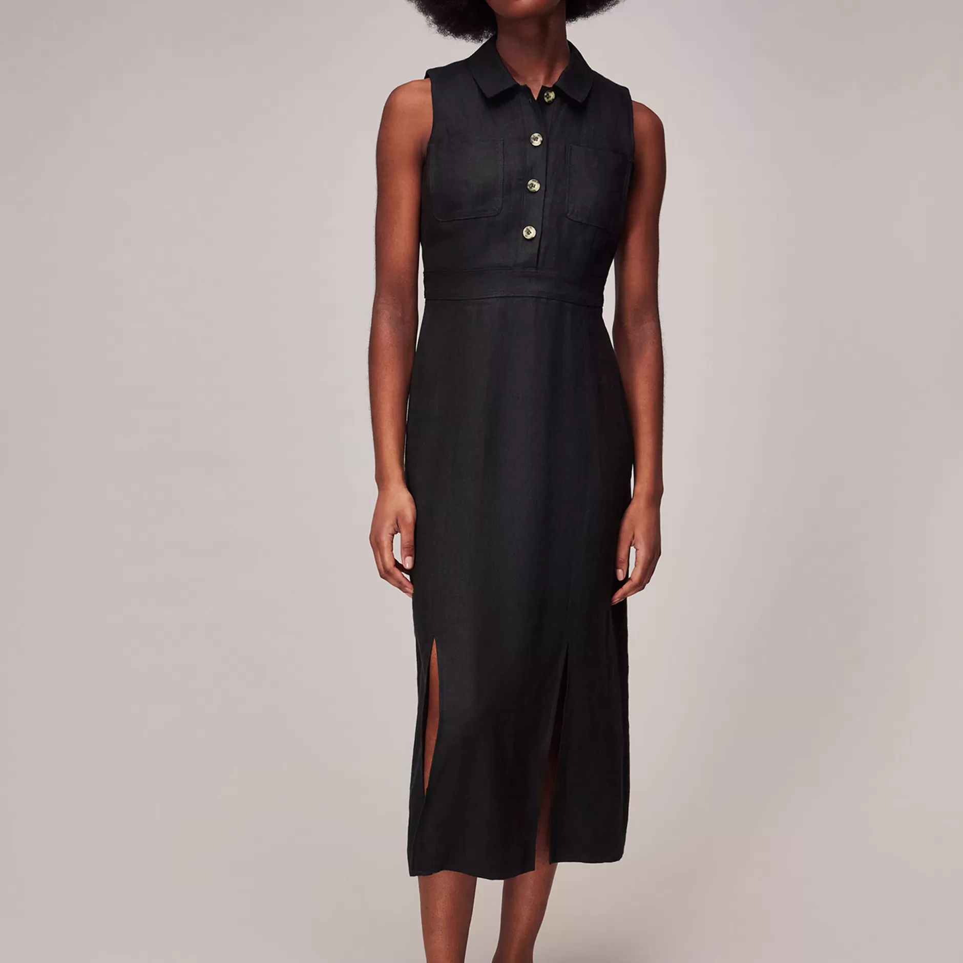 Women Whistles Dresses | Molly Linen Midi Dress