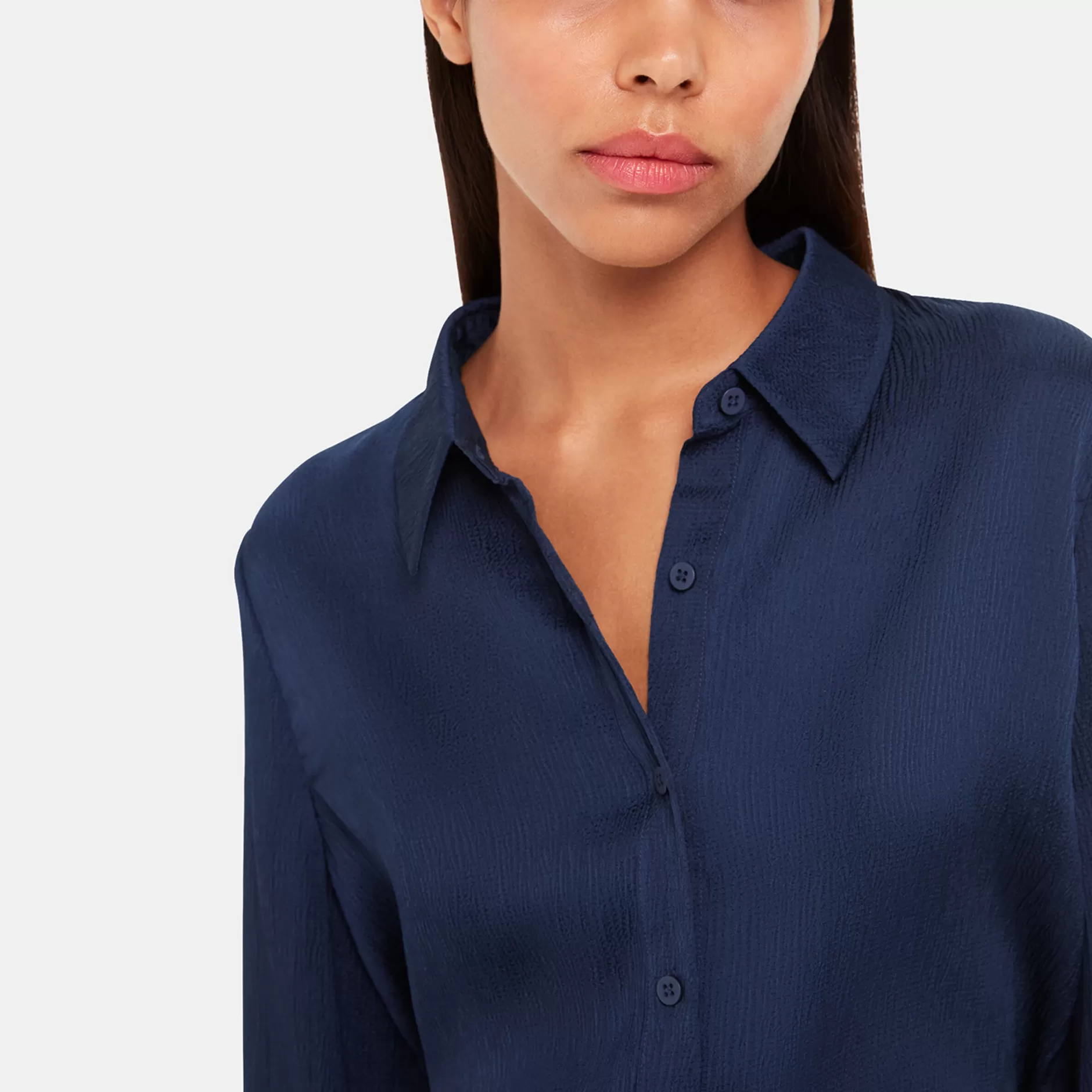 Women Whistles Tops | Molly Satin Shirt