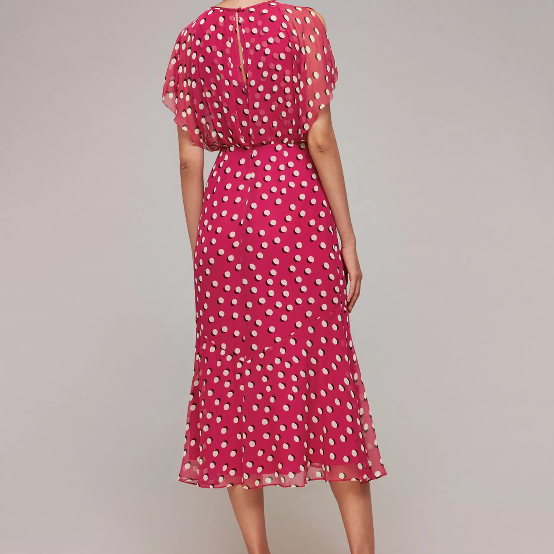 Women Whistles Dresses | Moon Spot Print Midi Dress