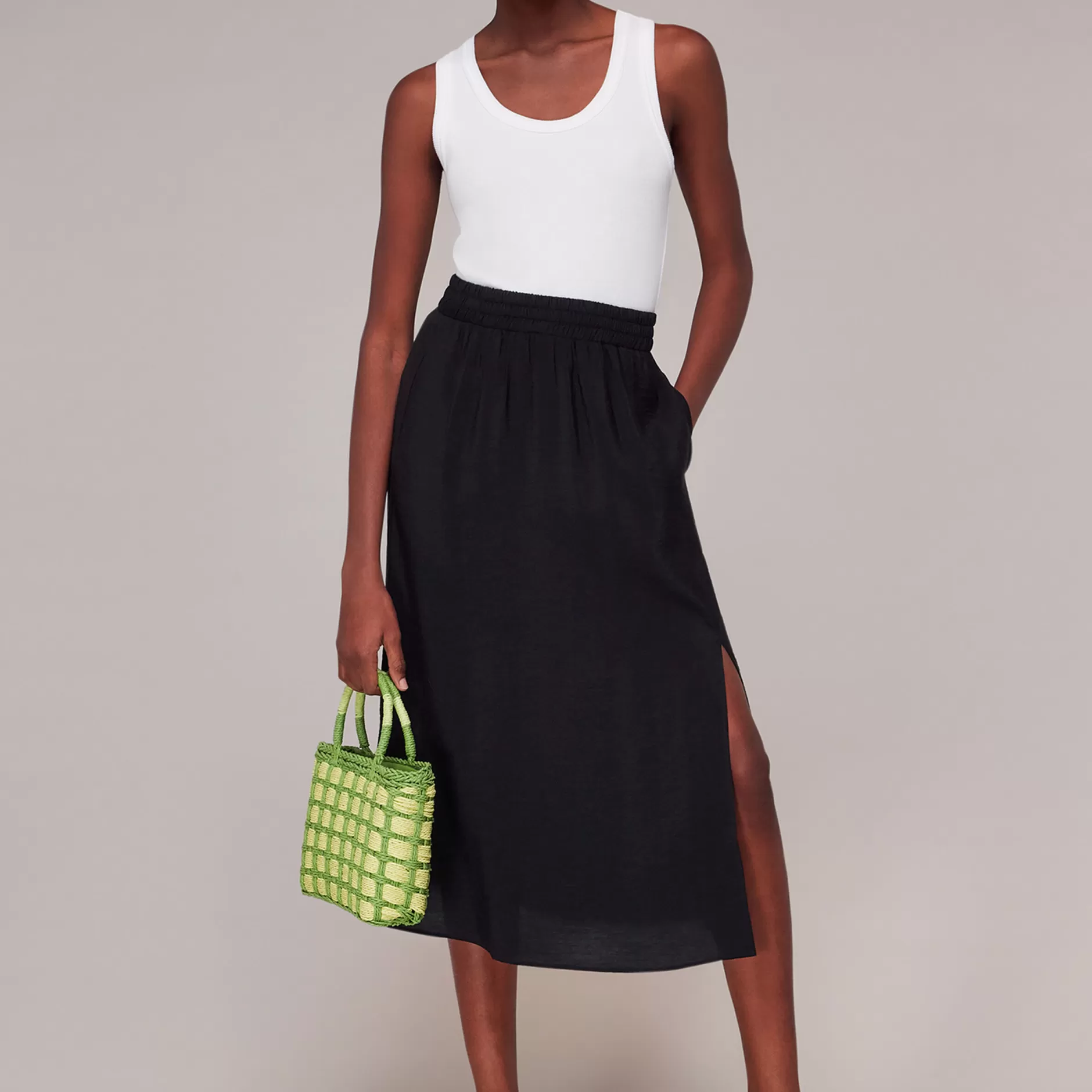 Women Whistles Skirts | Nicola Elasticated Waist Skirt