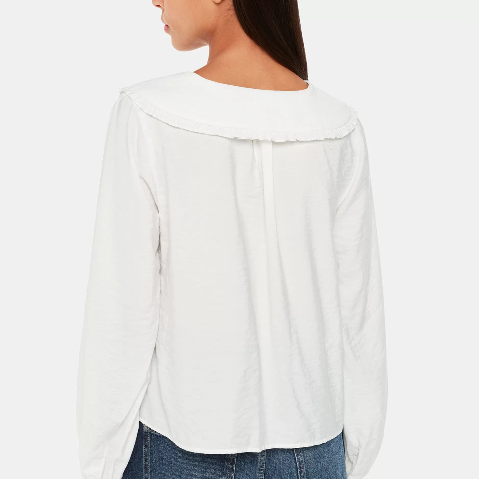 Women Whistles Tops | Oversized Collar Detail Top