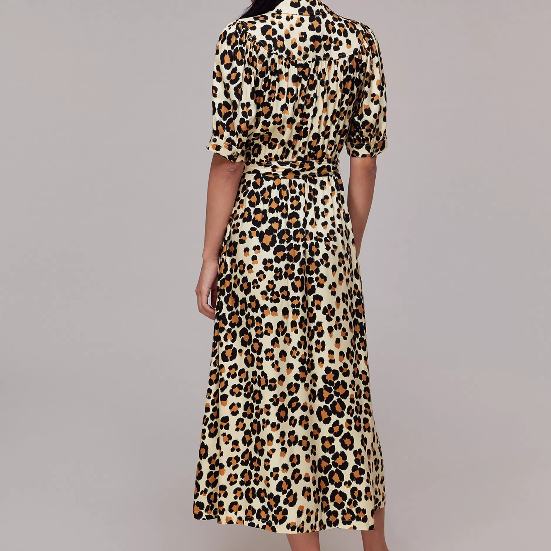 Women Whistles Dresses | Painted Leopard Midi Dress