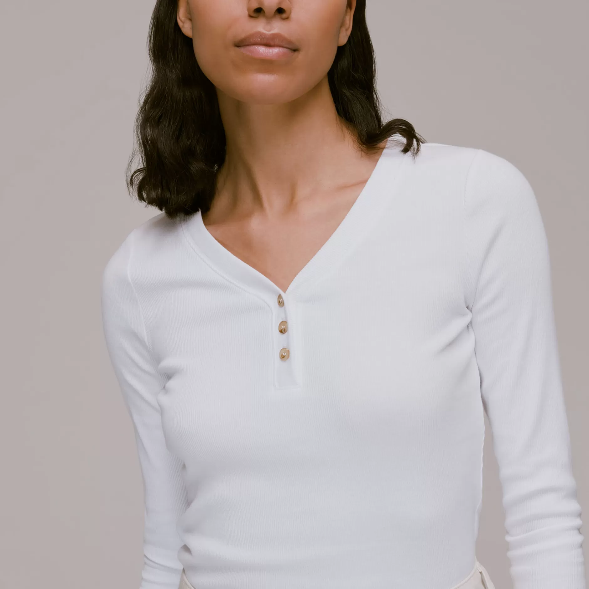 Women Whistles Tops | Paiton Ribbed Button Front Top