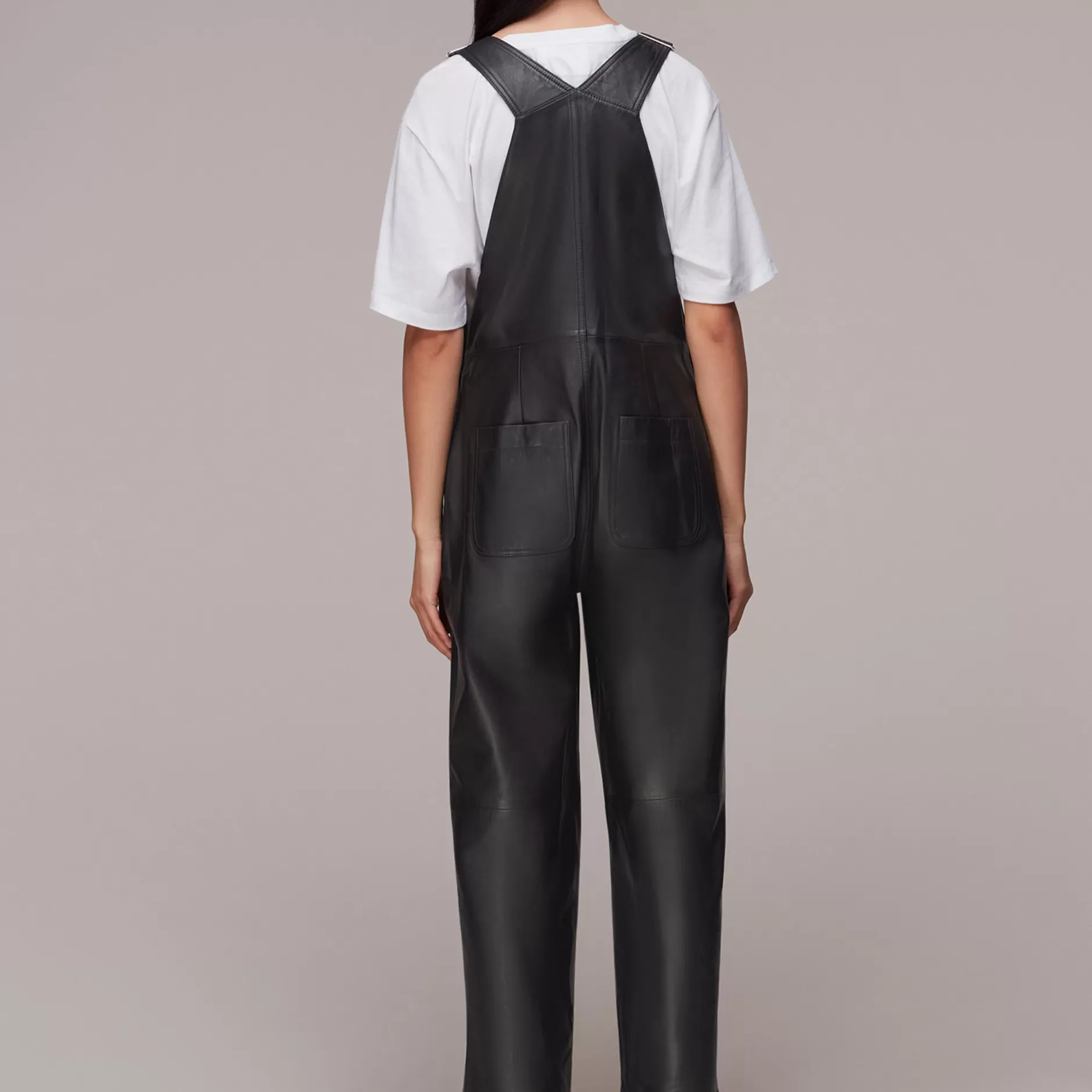 Women Whistles Jumpsuits | Peyton Leather Dungarees