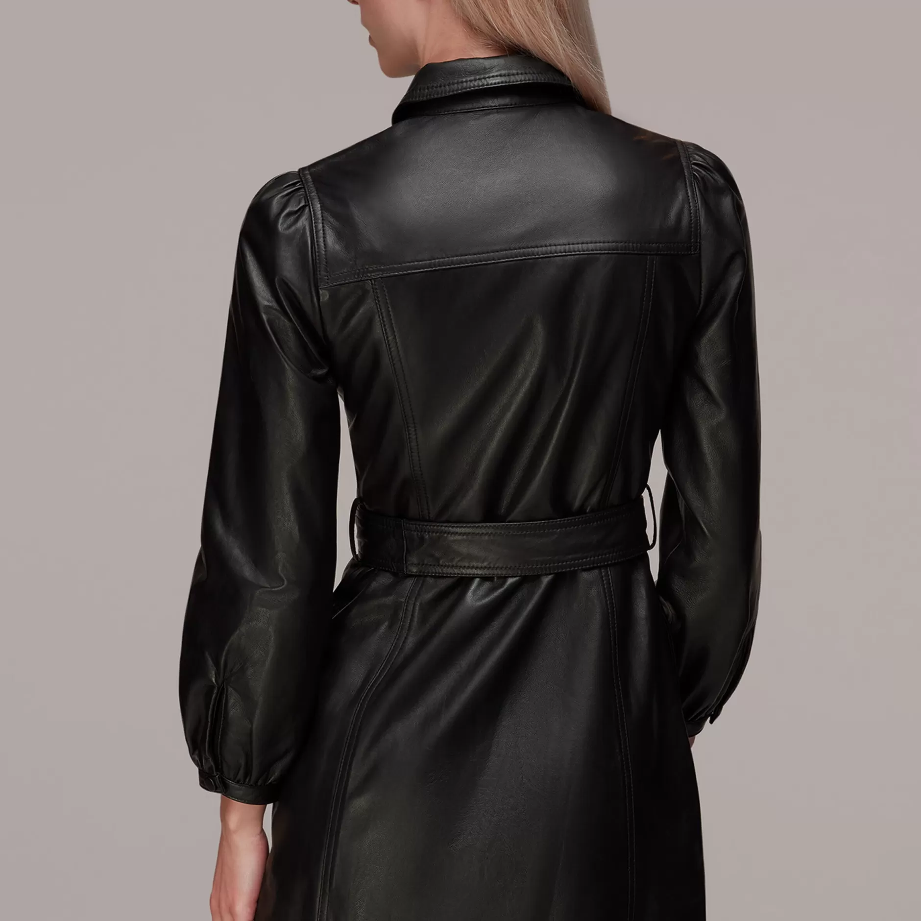 Women Whistles Dresses | Phoebe Short Leather Dress