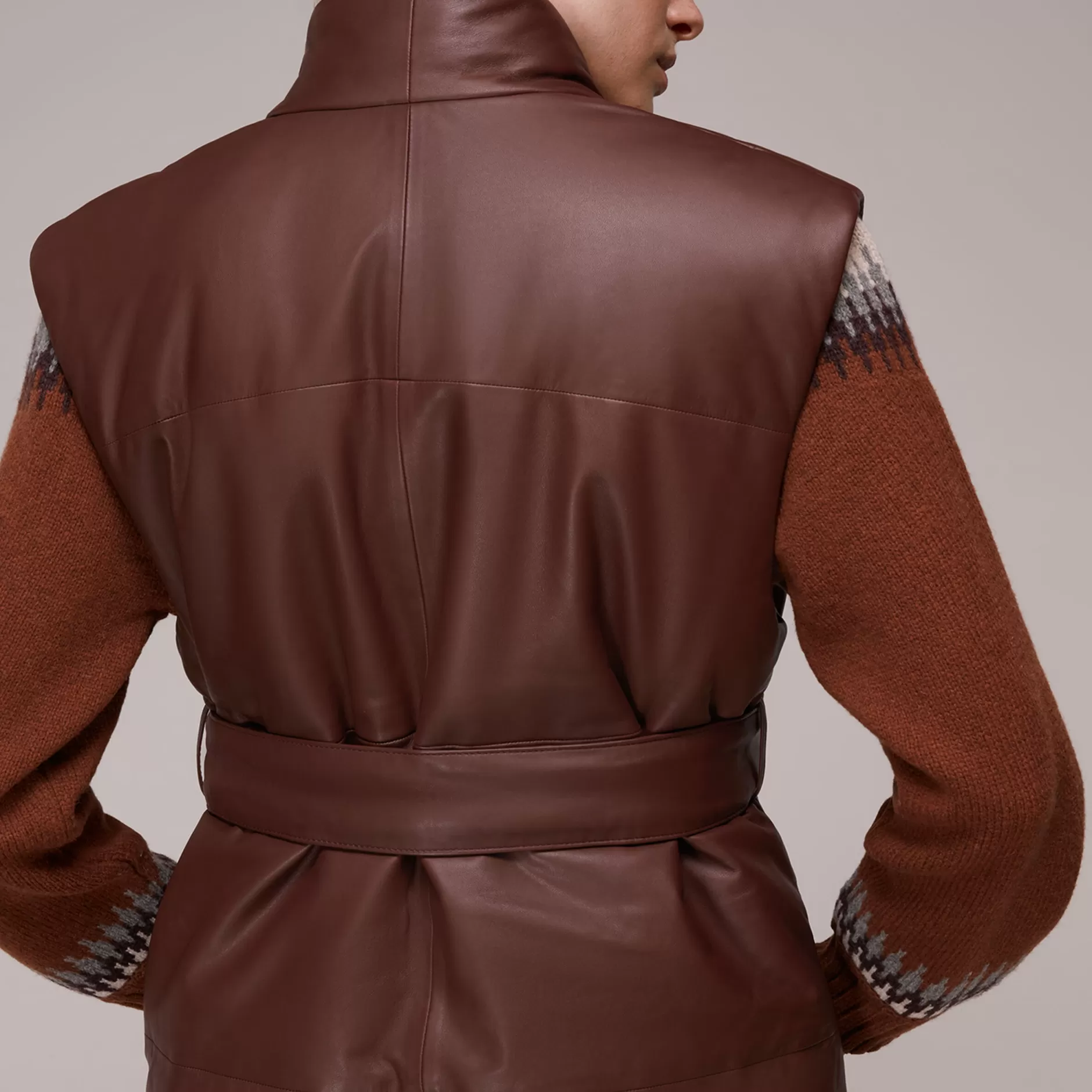 Women Whistles Jackets | Raya Leather Gilet