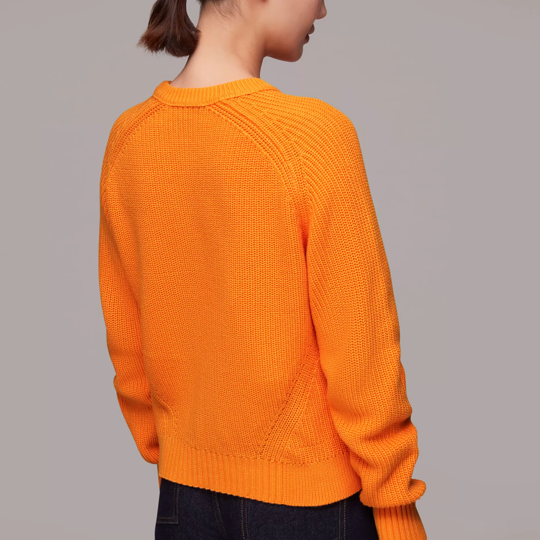 Women Whistles Knitwear | Rib Crew Neck Jumper