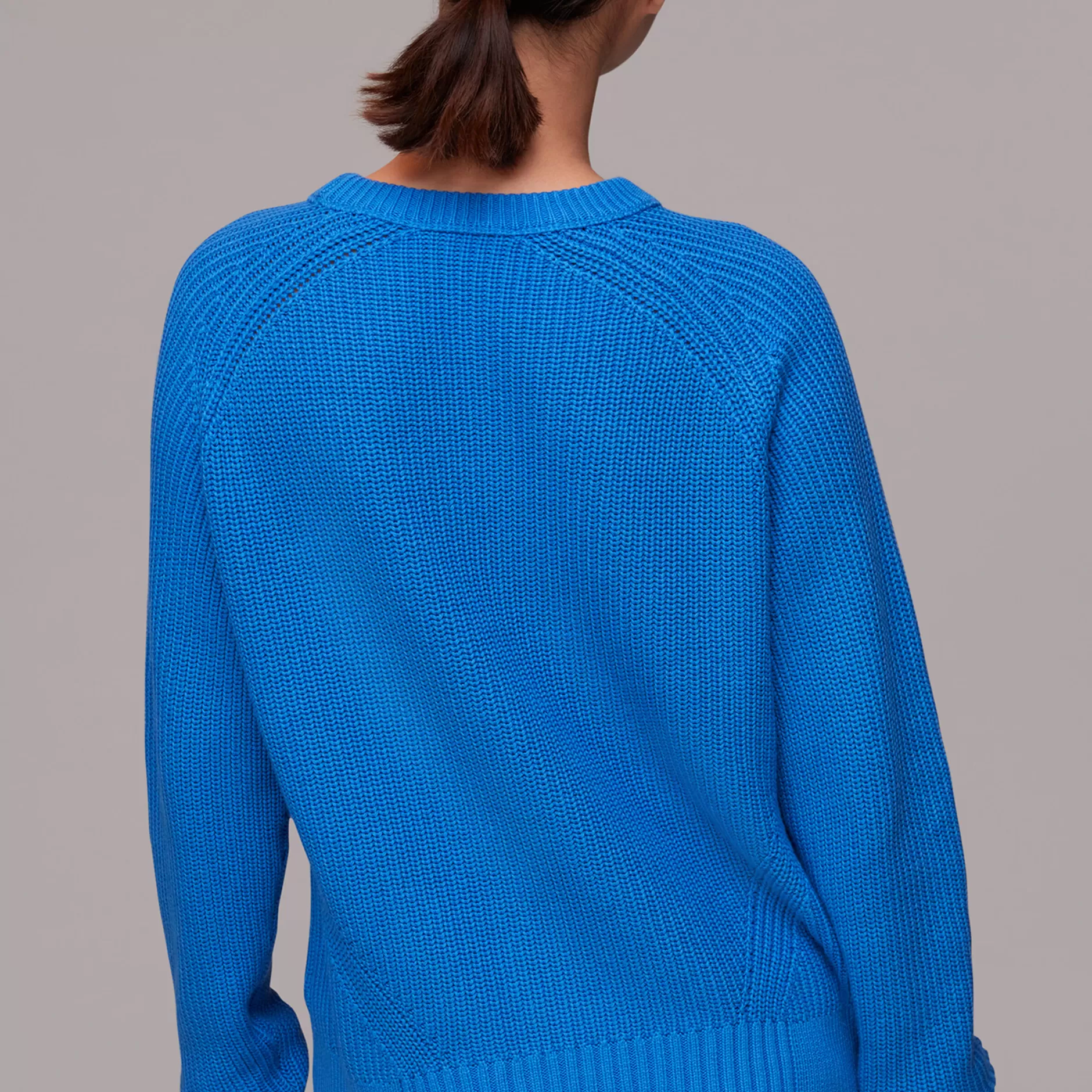 Women Whistles Knitwear | Rib Crew Neck Jumper