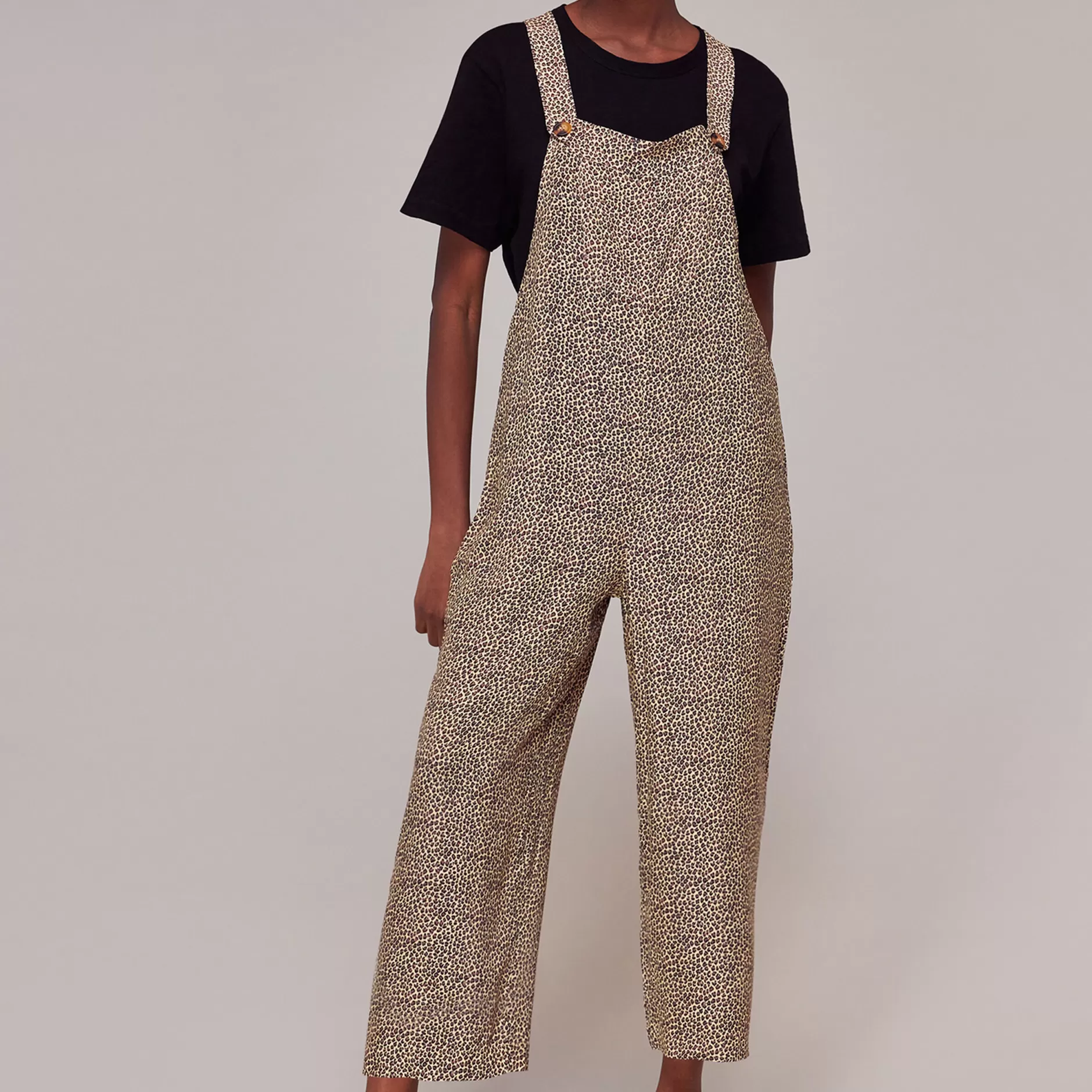 Women Whistles Jumpsuits | Rita Dashed Leopard Dungarees