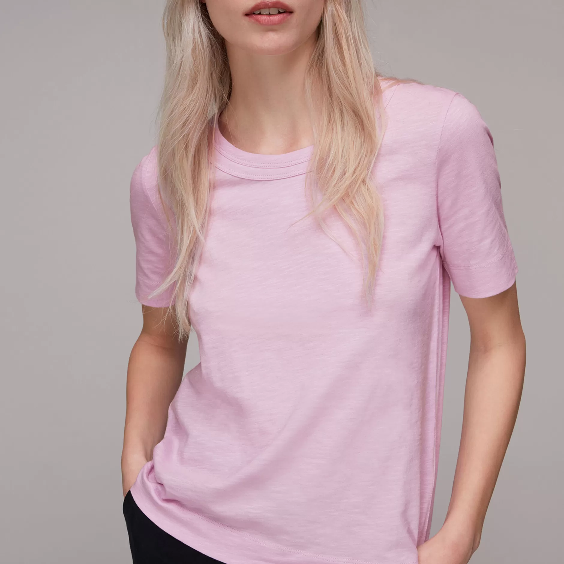 Women Whistles Tops | Rosa Double Trim T-Shirt