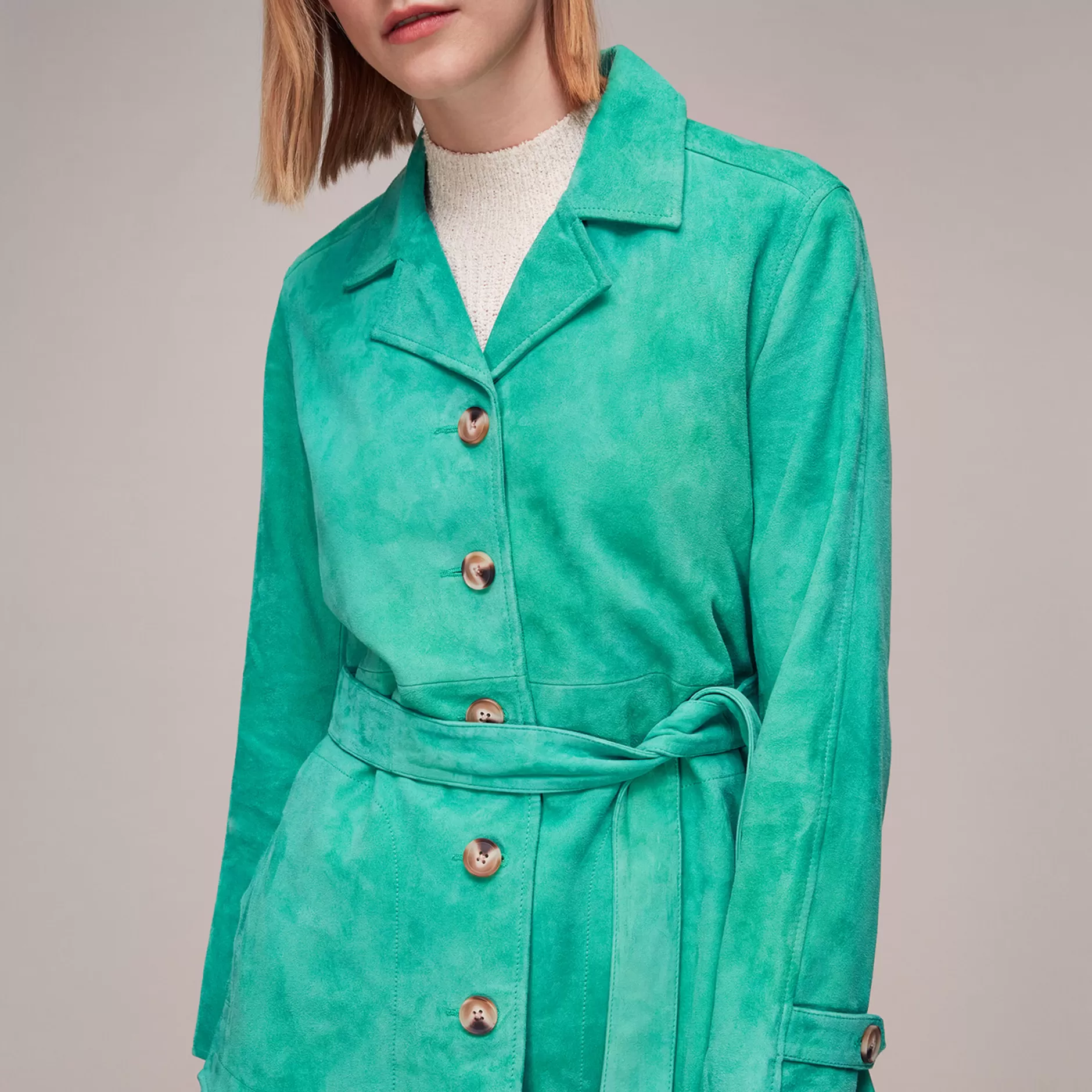 Women Whistles Jackets | Rosa Suede Overshirt