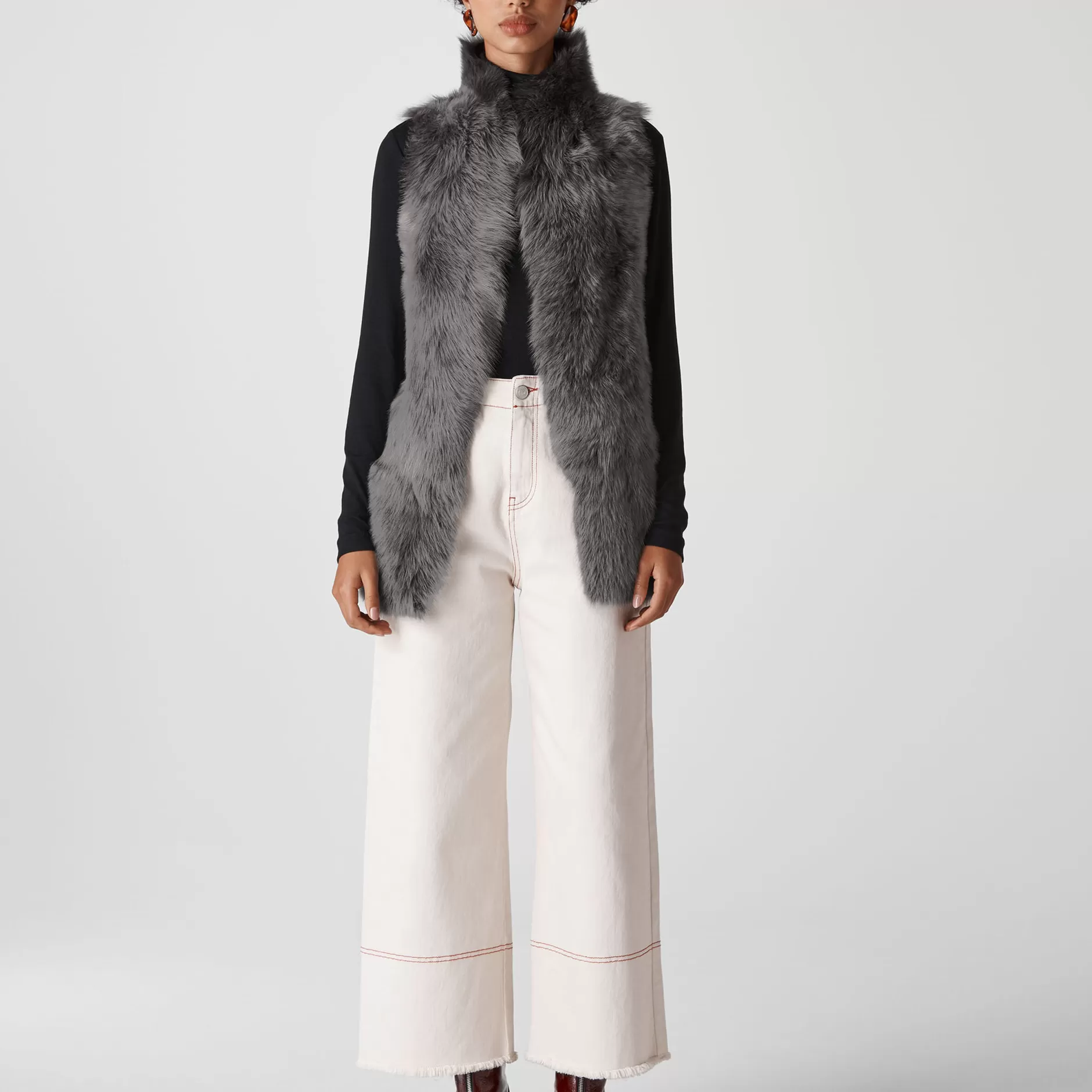 Women Whistles Coats | Sheepskin Reversible Gilet