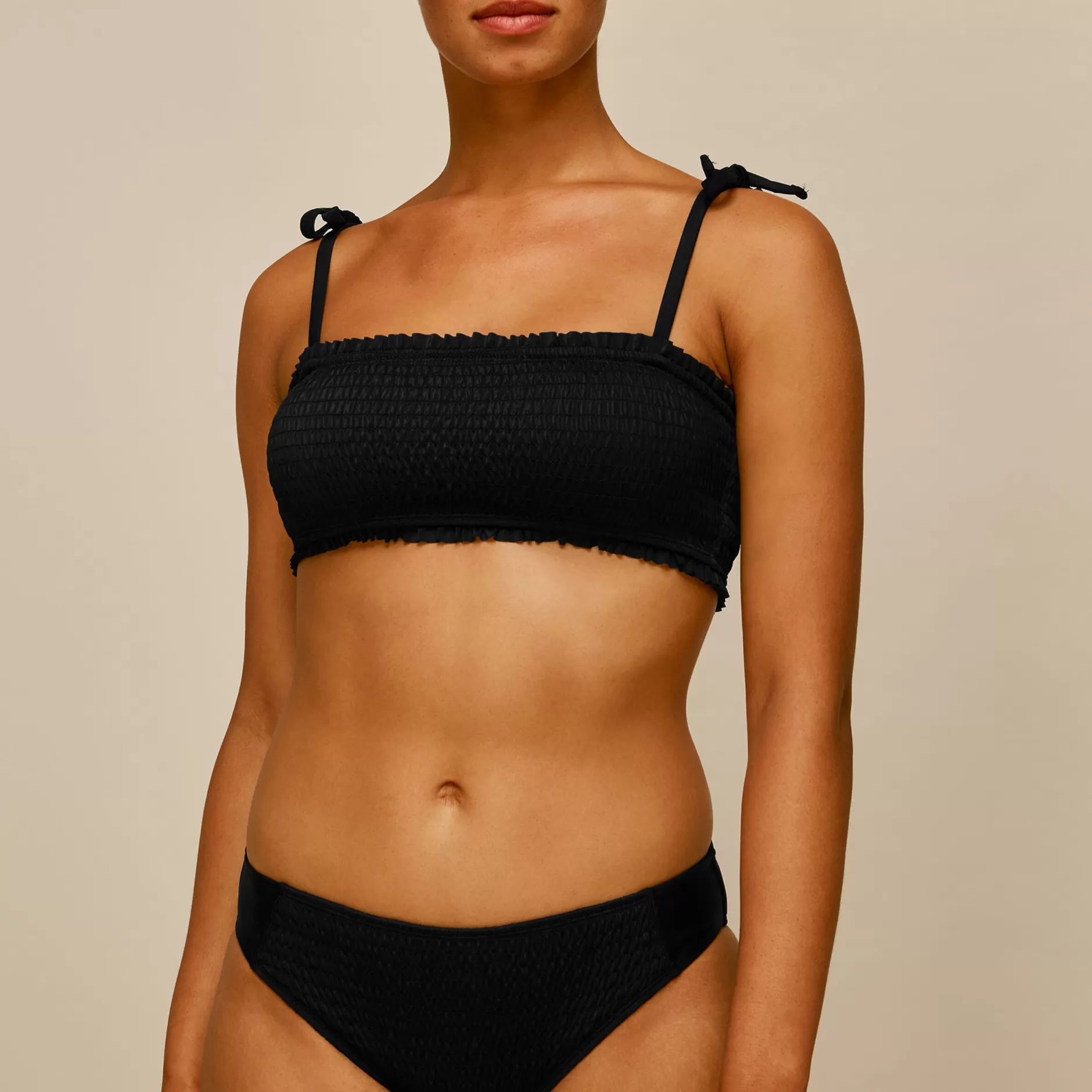 Women Whistles Swimwear | Shirred Panelled Bikini Bottom