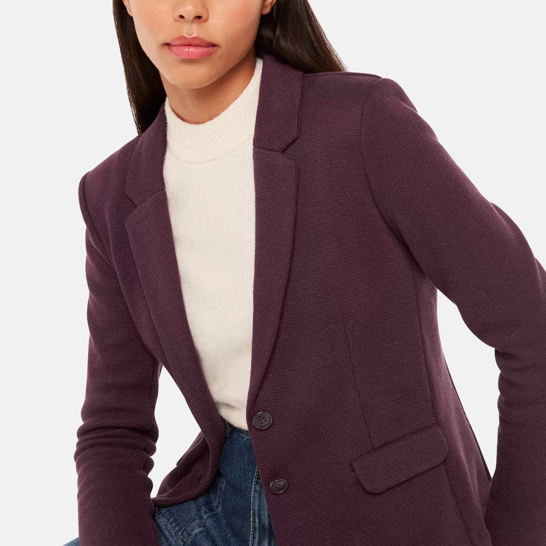 Women Whistles Tailoring | Slim Jersey Jacket