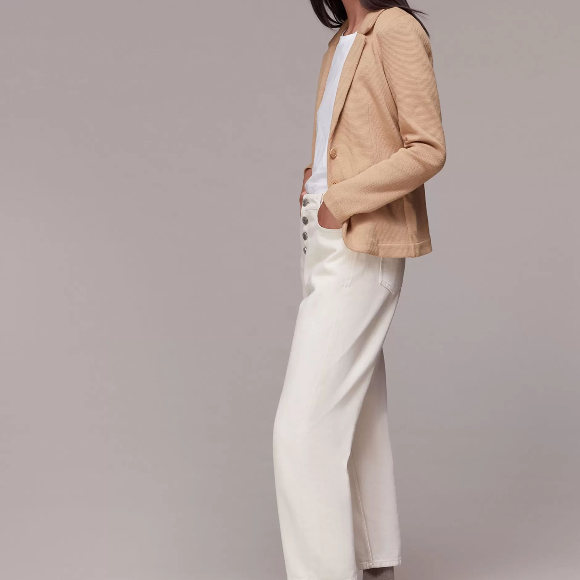 Women Whistles Tailoring | Slim Jersey Jacket