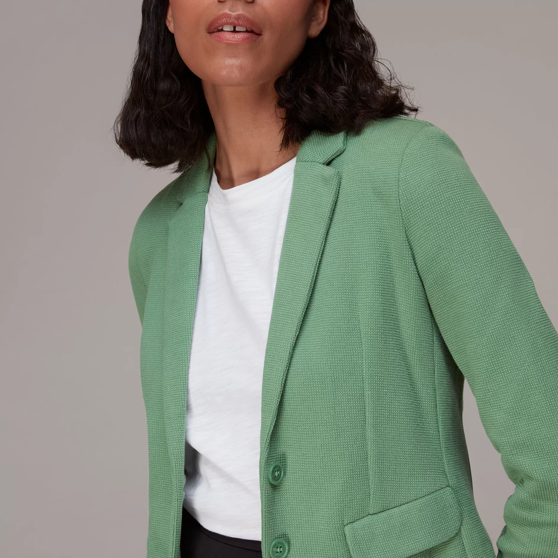 Women Whistles Jackets | Slim Jersey Jacket