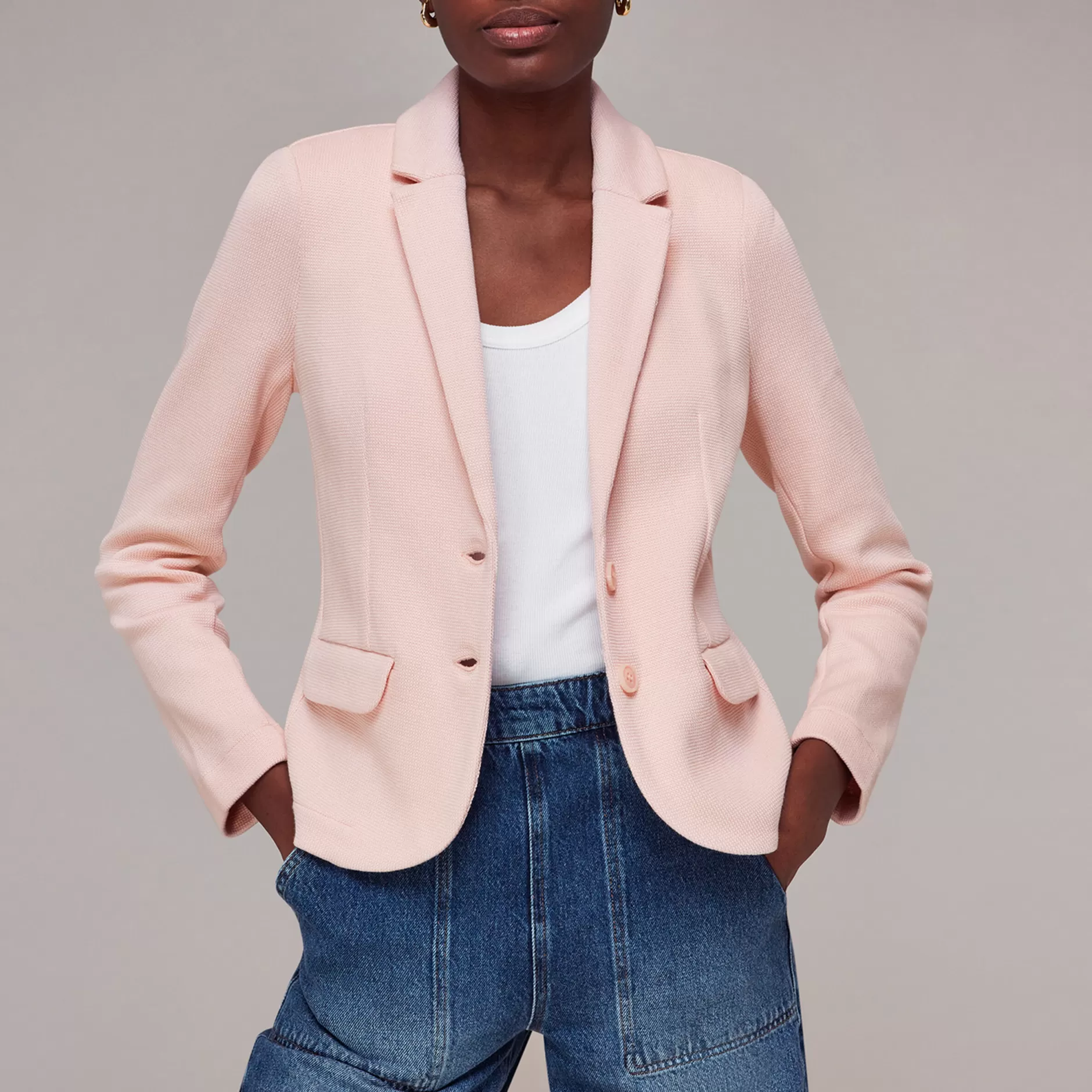 Women Whistles Tailoring | Slim Jersey Jacket