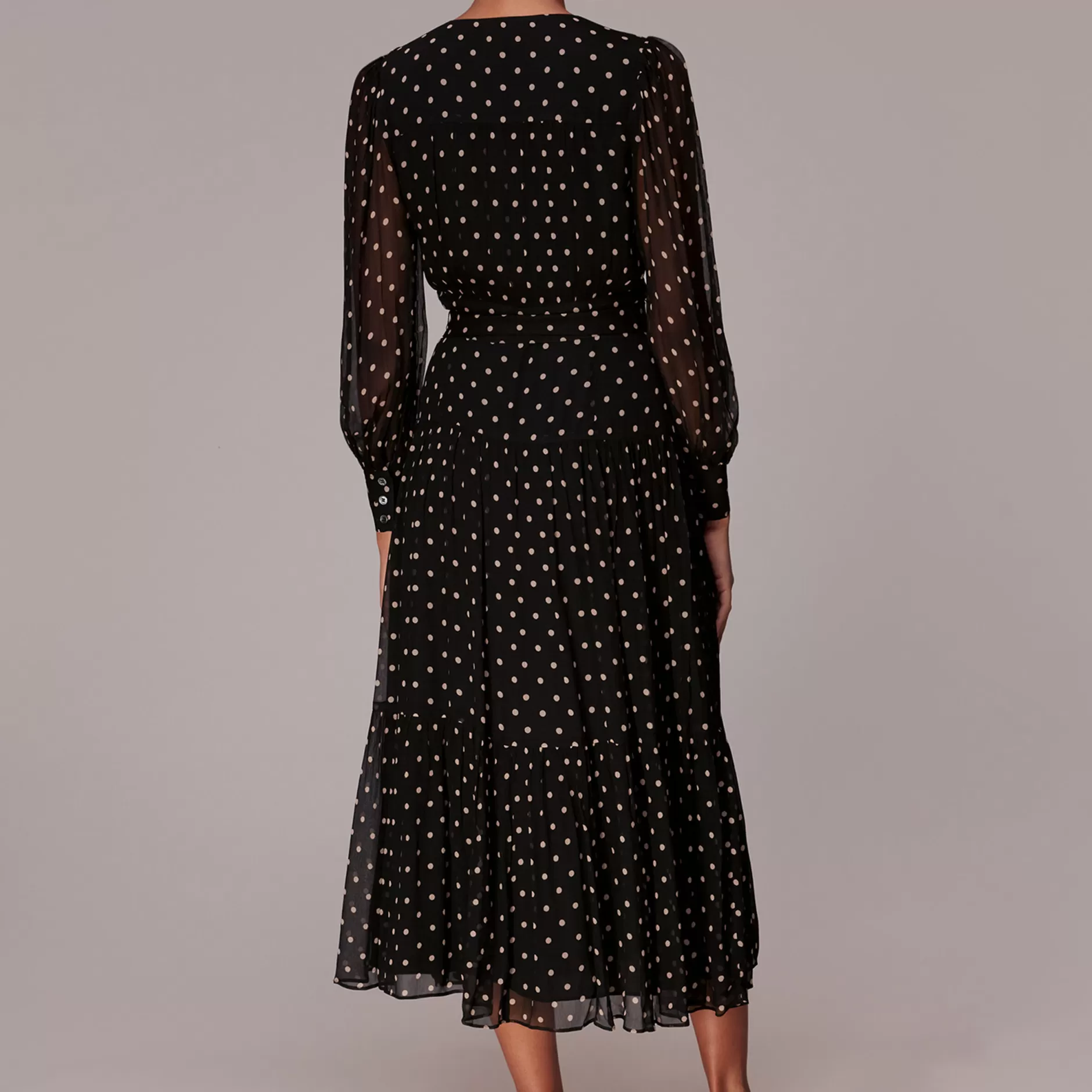 Women Whistles Dresses | Spot Textured Midi Dress