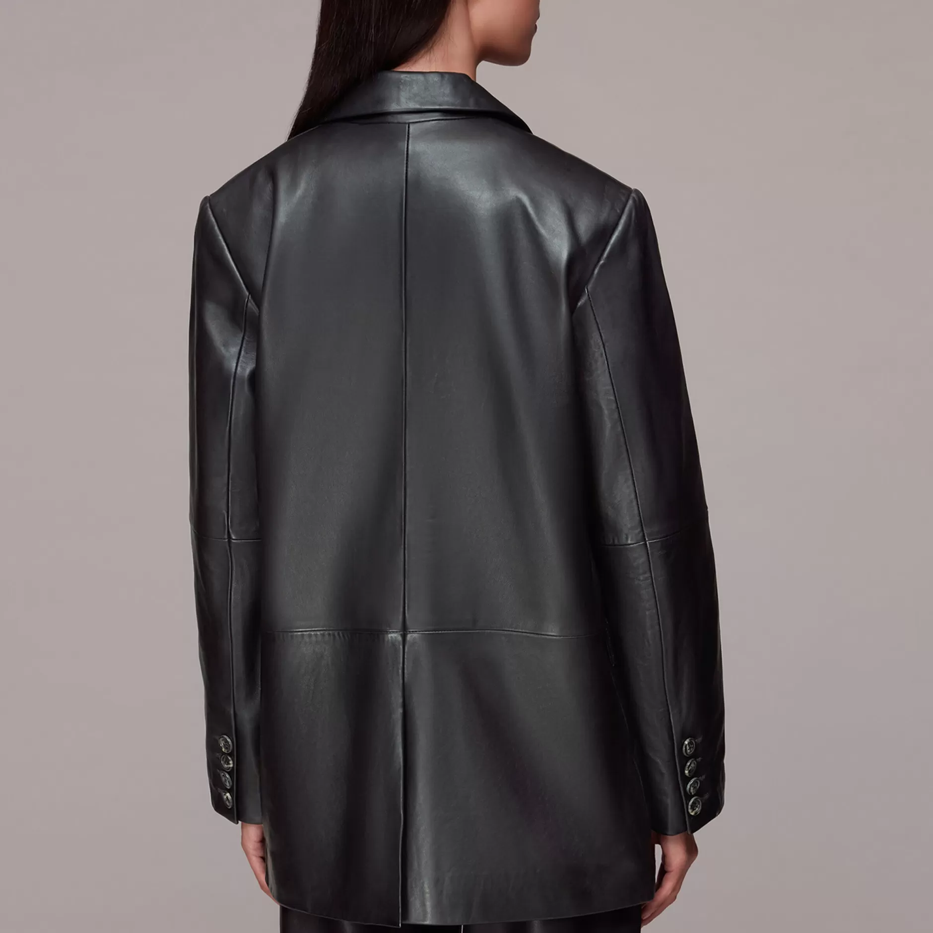 Women Whistles Jackets | Stina Leather Blazer