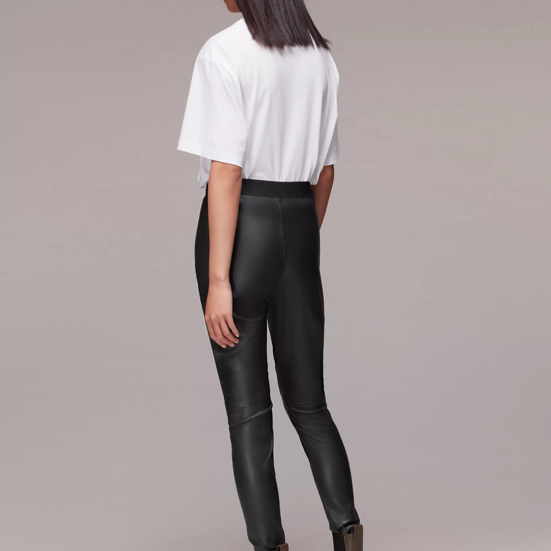 Women Whistles Trousers | Stretch Leather Legging