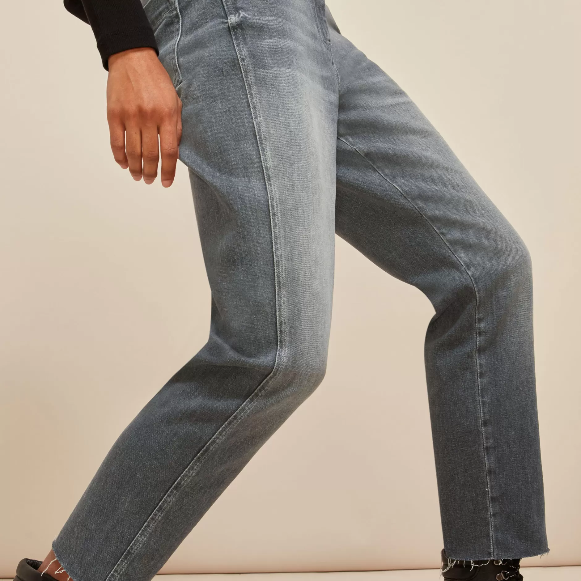 Women Whistles Jeans | Stretch Slim Frayed Jean