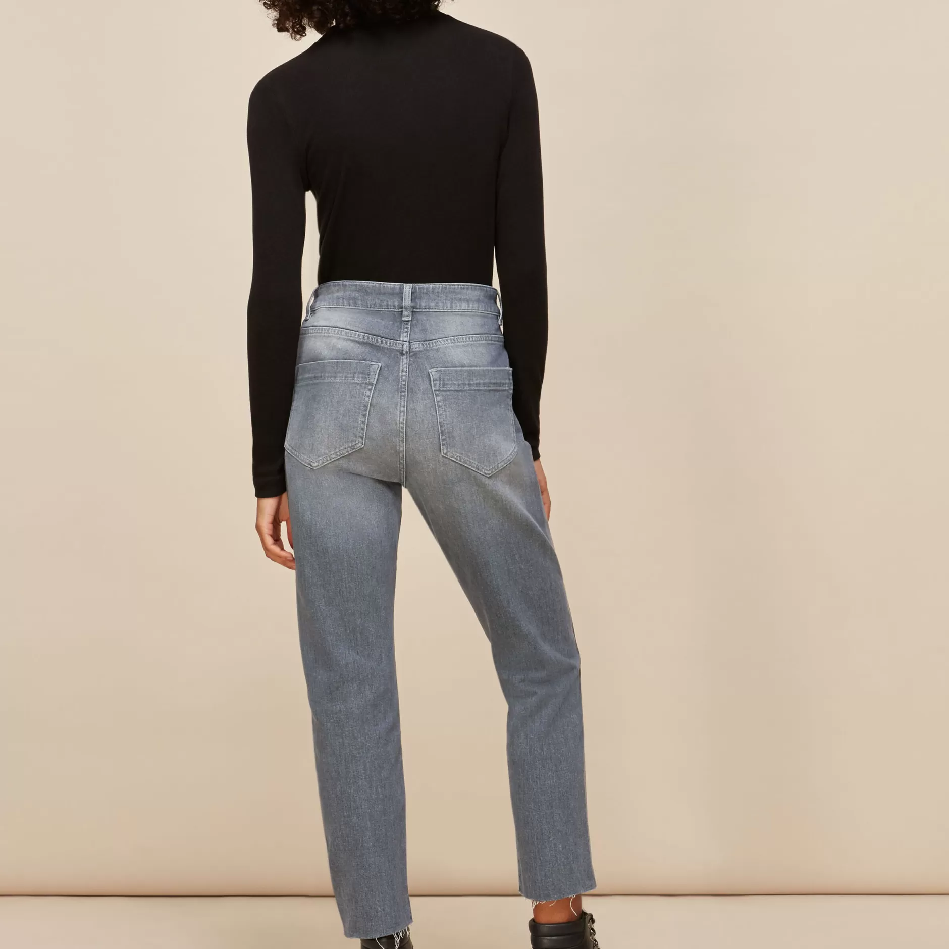 Women Whistles Jeans | Stretch Slim Frayed Jean