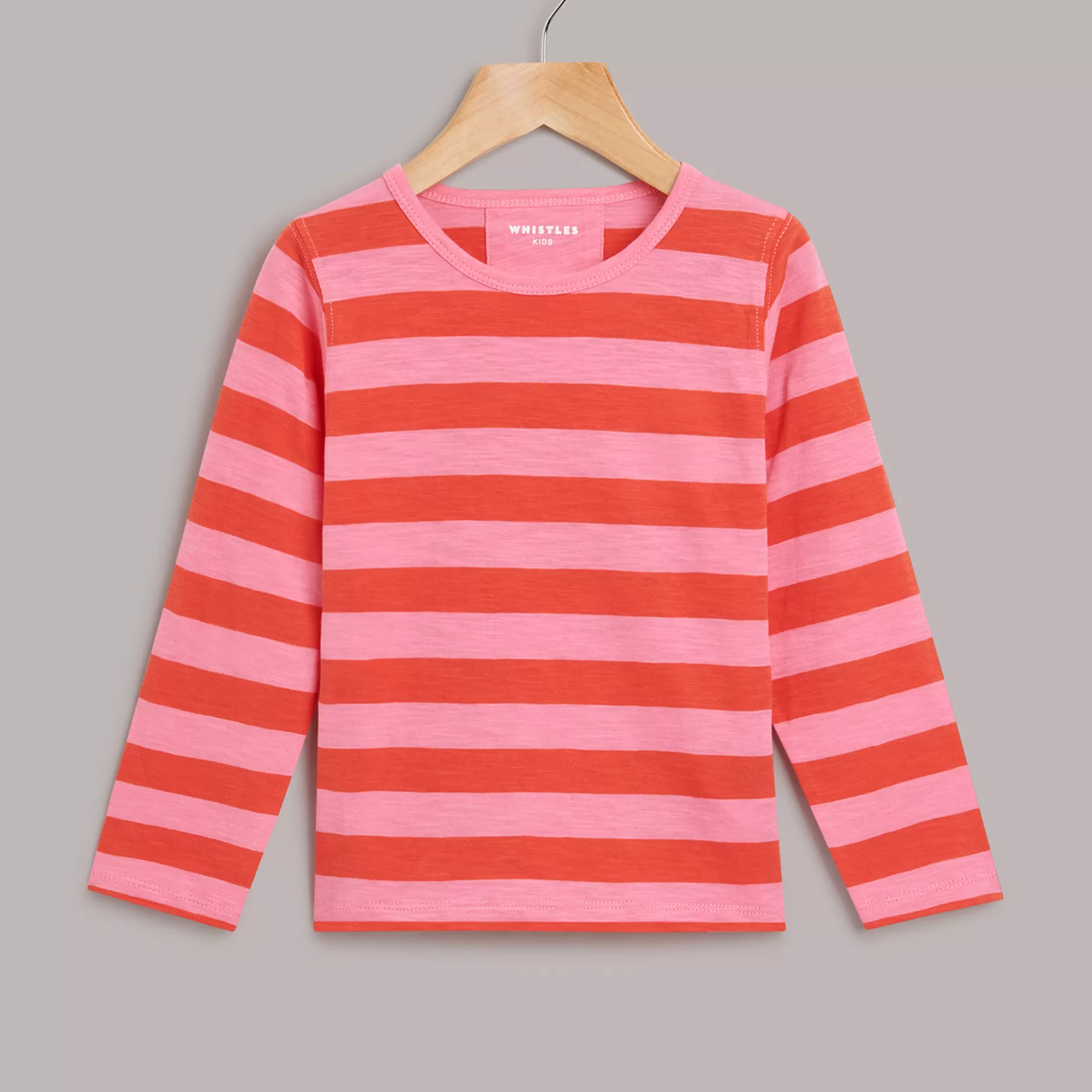 Women Whistles T-Shirts | Stripe Long Sleeve Tee