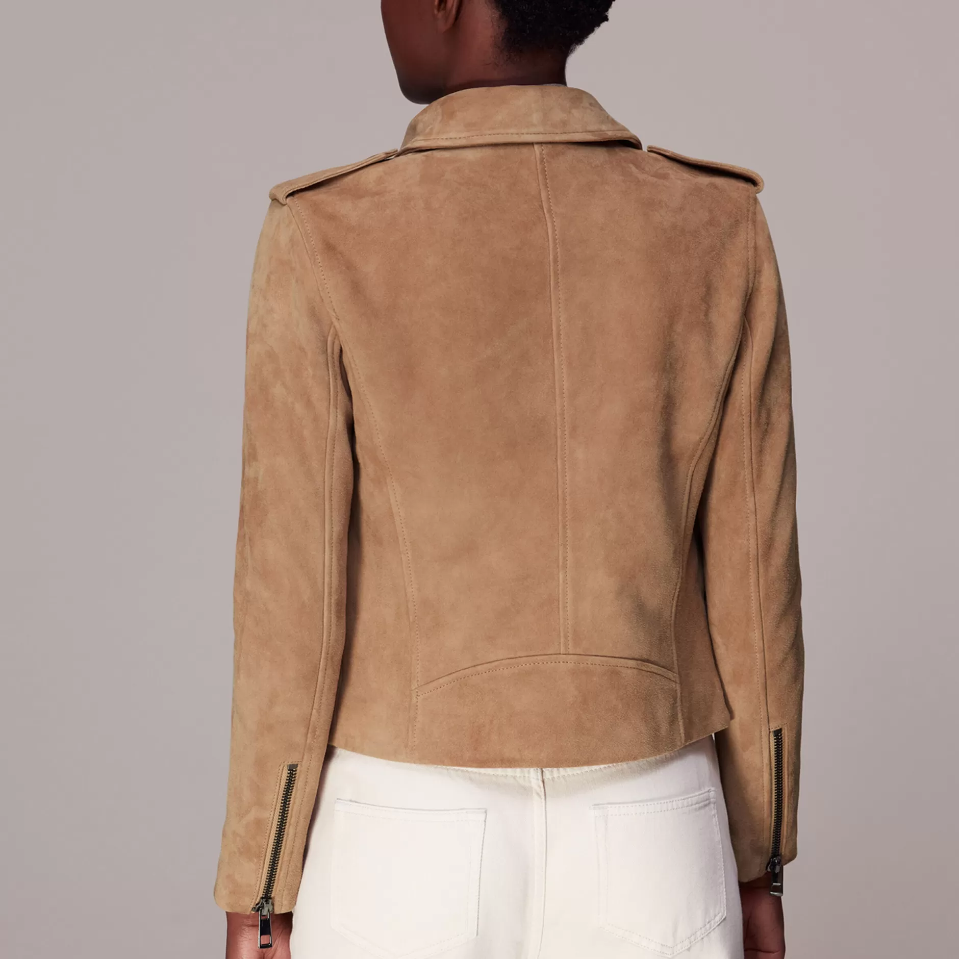 Women Whistles Jackets | Suede Agnes Leather Jacket