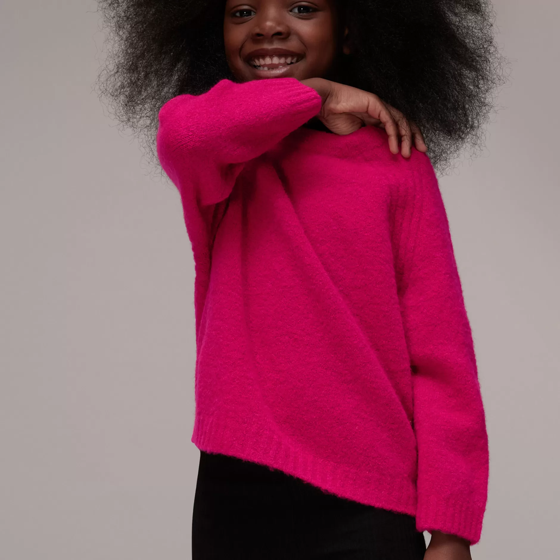 Women Whistles Tops | Textured Crew Neck Sweater