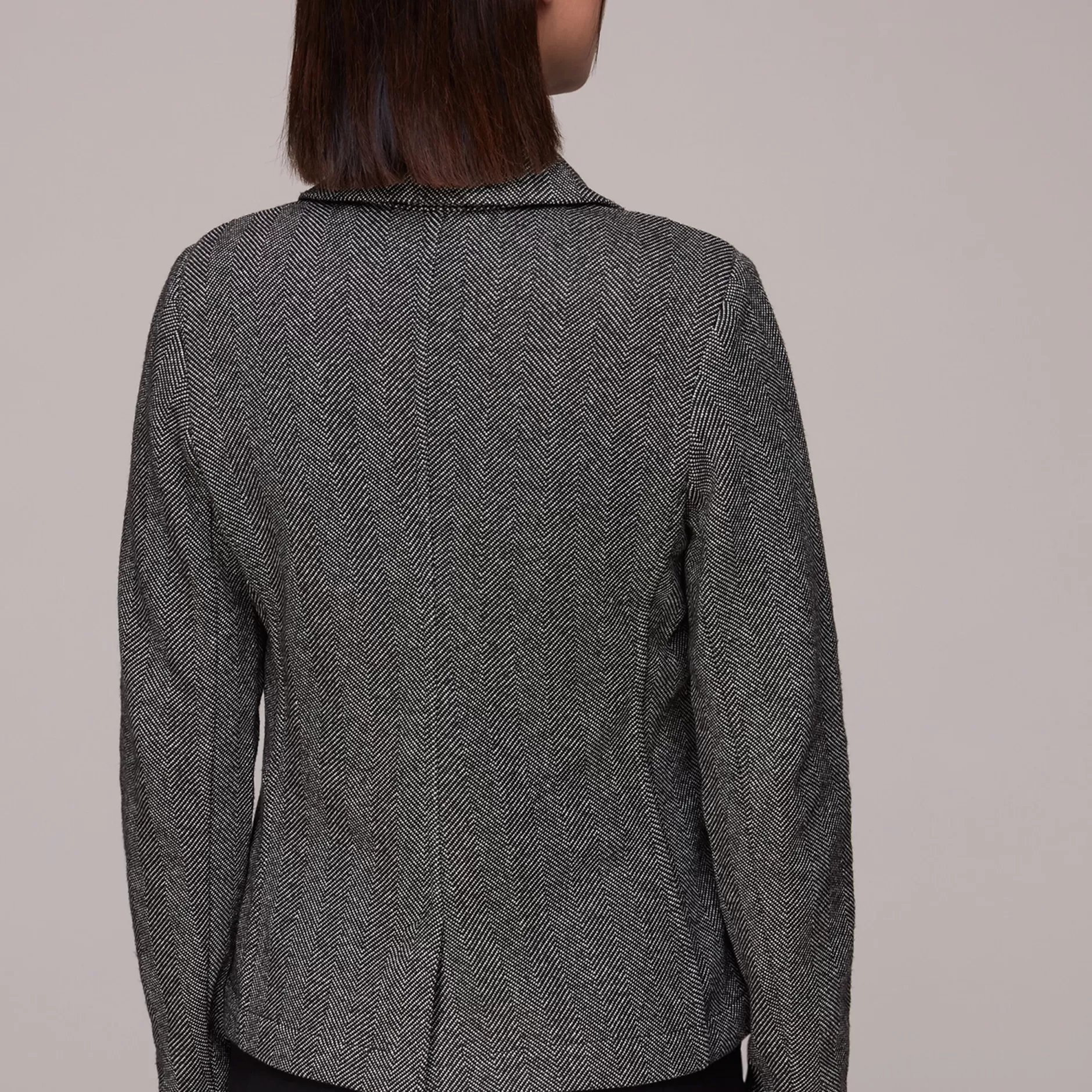 Women Whistles Tailoring | Textured Slim Jersey Jacket