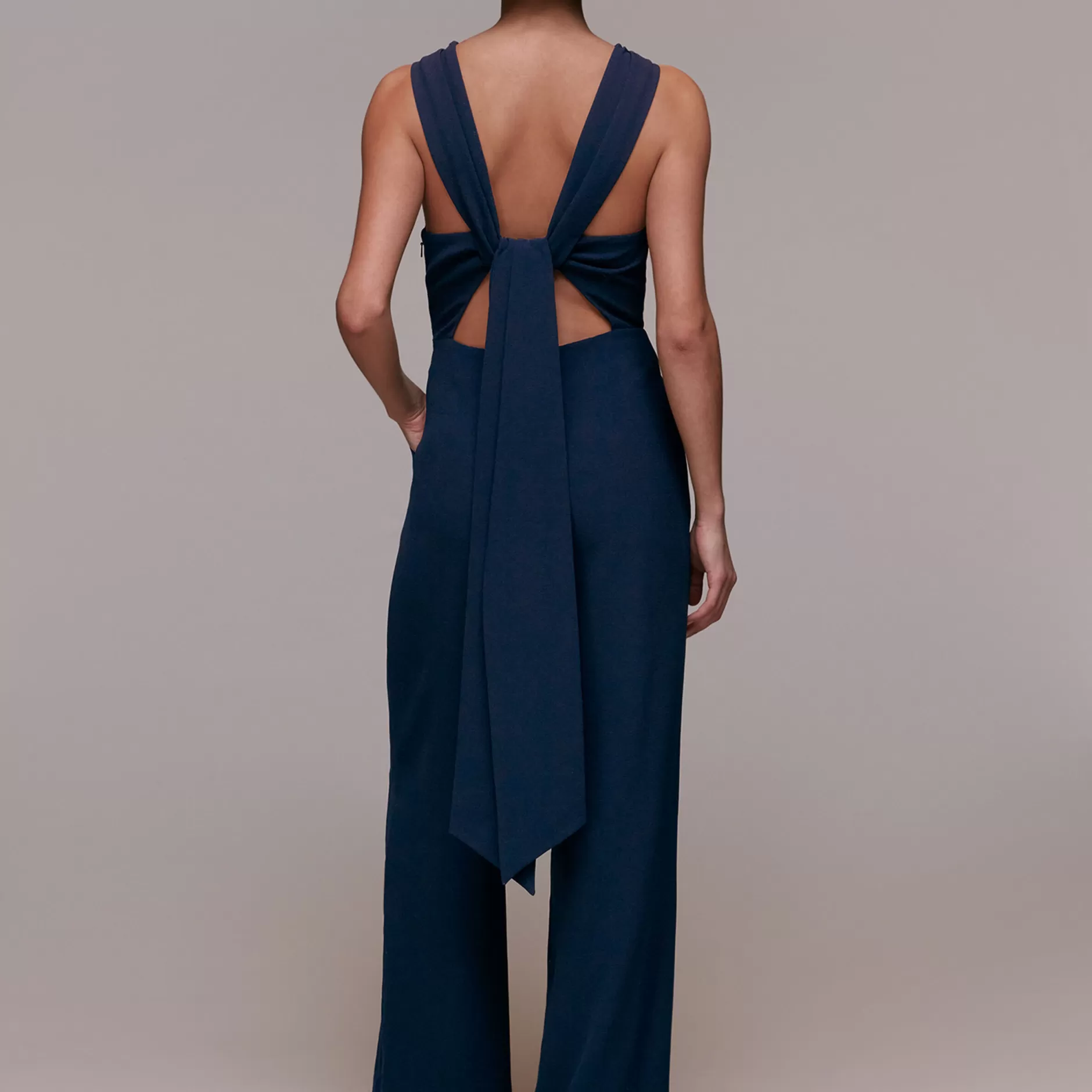 Women Whistles Jumpsuits | Tie Back Maxi Jumpsuit