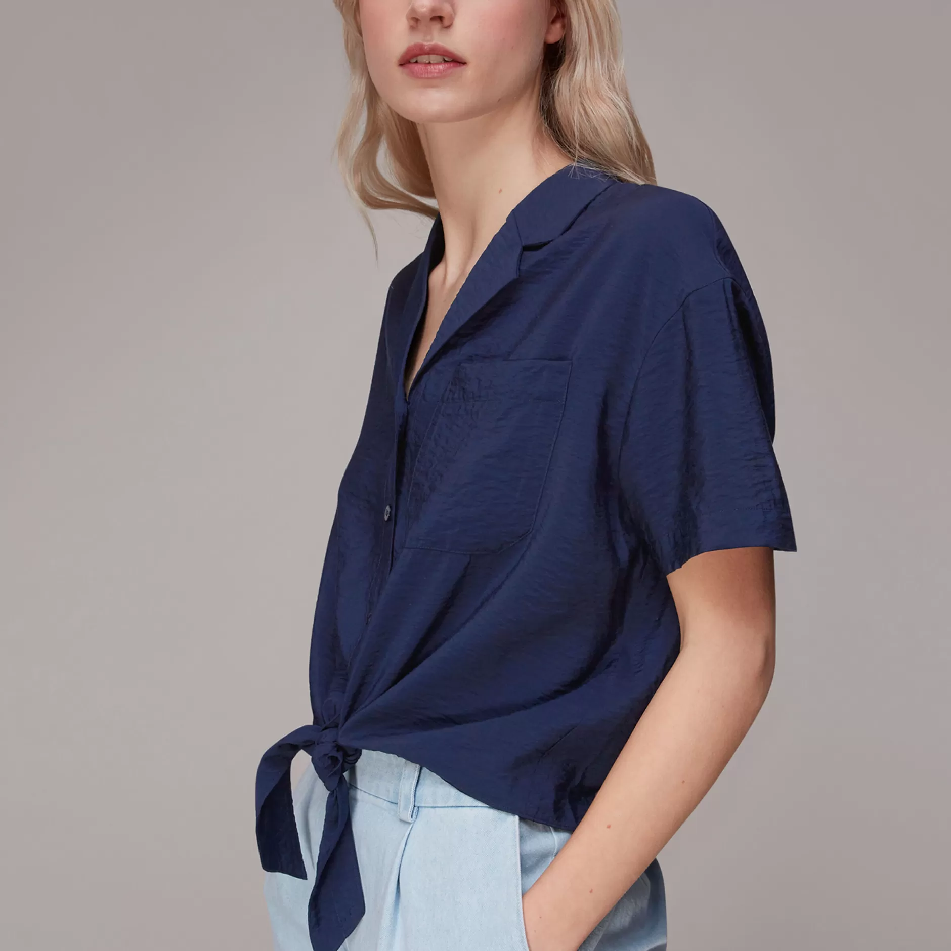 Women Whistles Tops | Tie Front Nicola Blouse