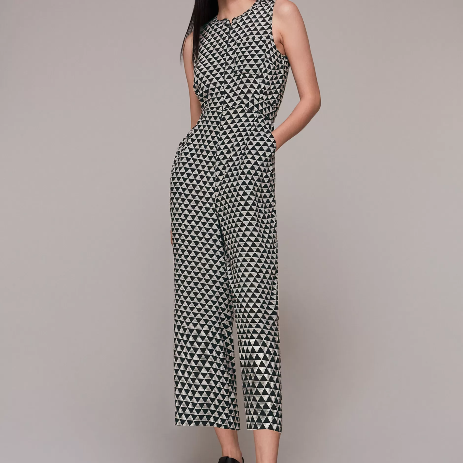 Women Whistles Jumpsuits | Triangle Checkerboard Jumpsuit