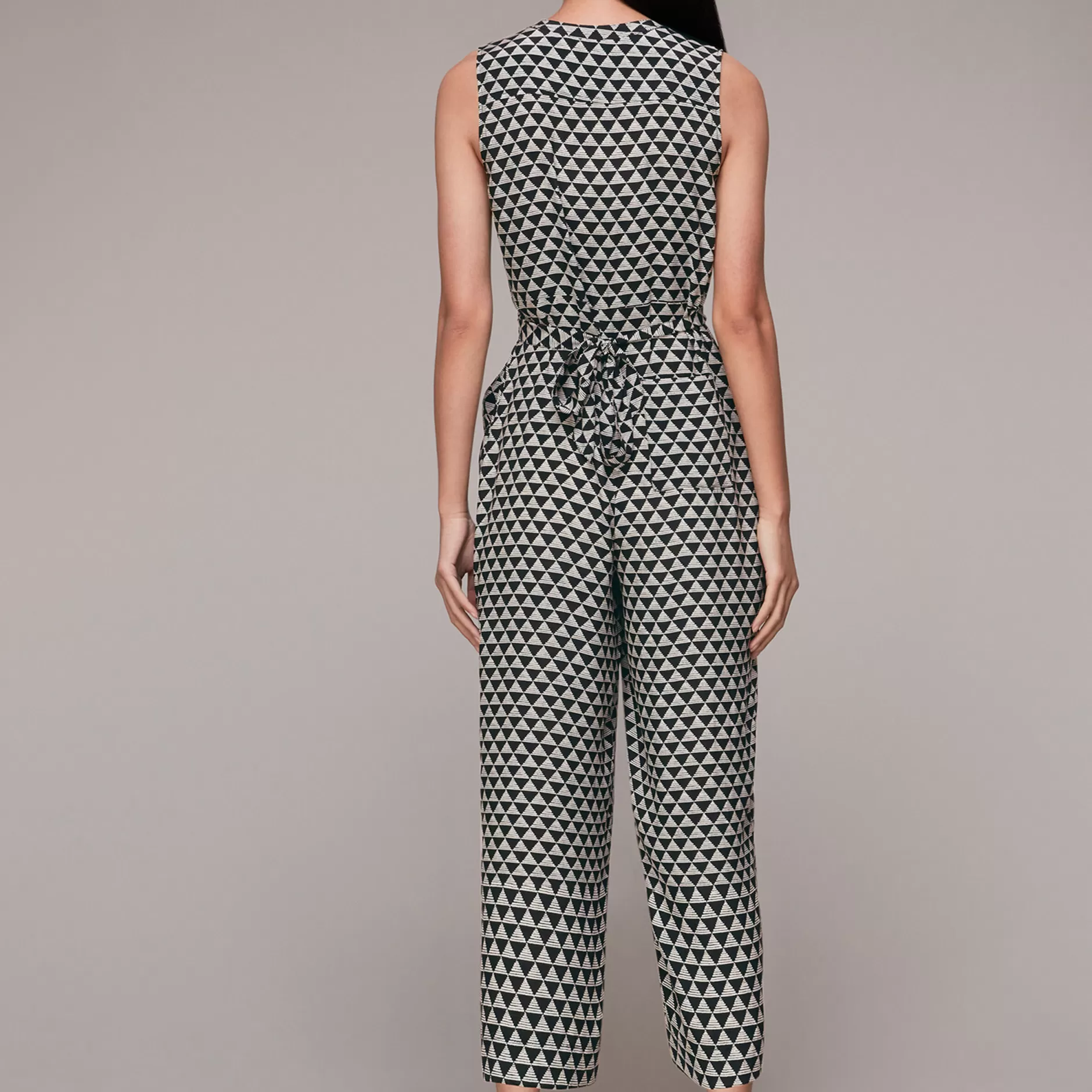 Women Whistles Jumpsuits | Triangle Checkerboard Jumpsuit