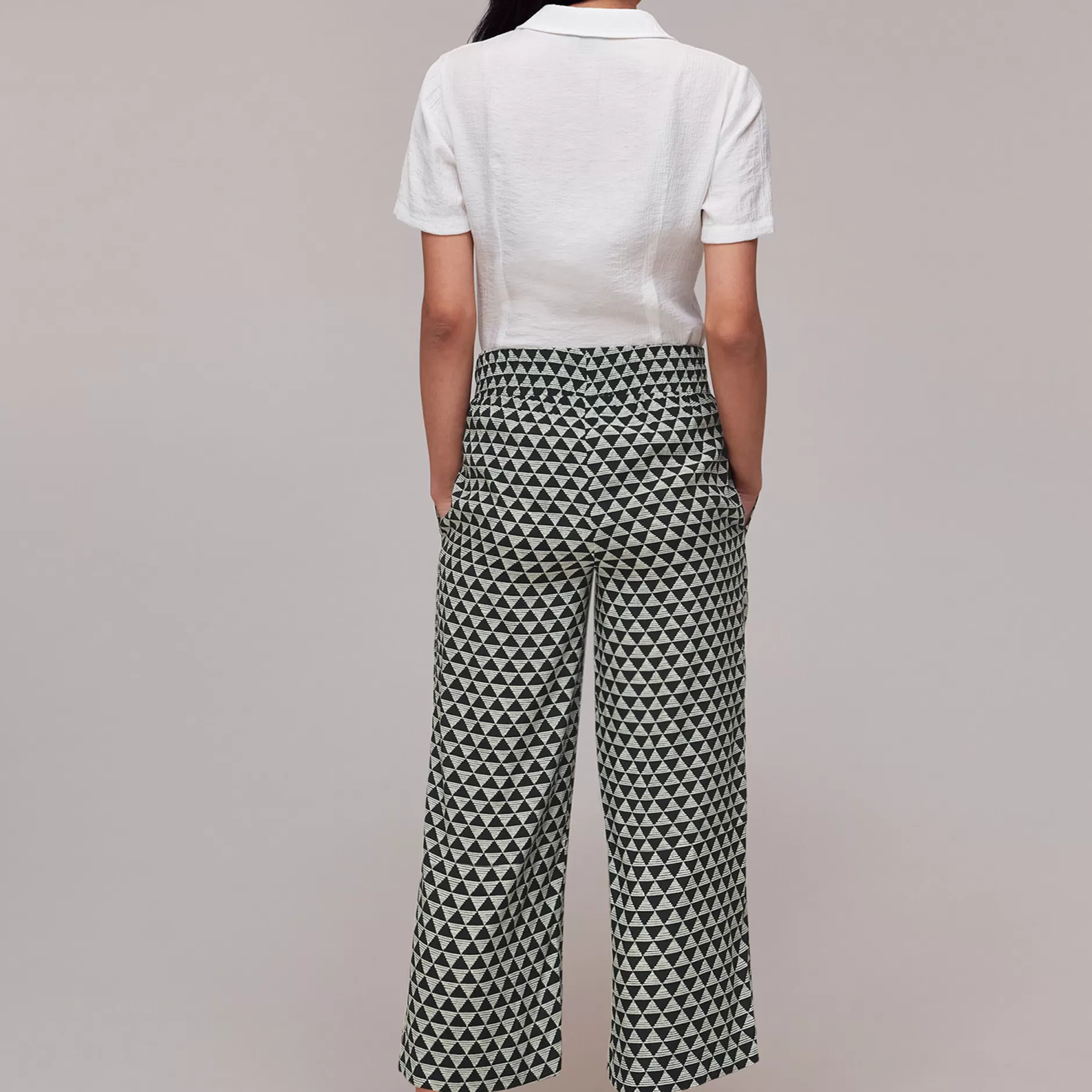 Women Whistles Trousers | Triangle Checkerboard Trouser