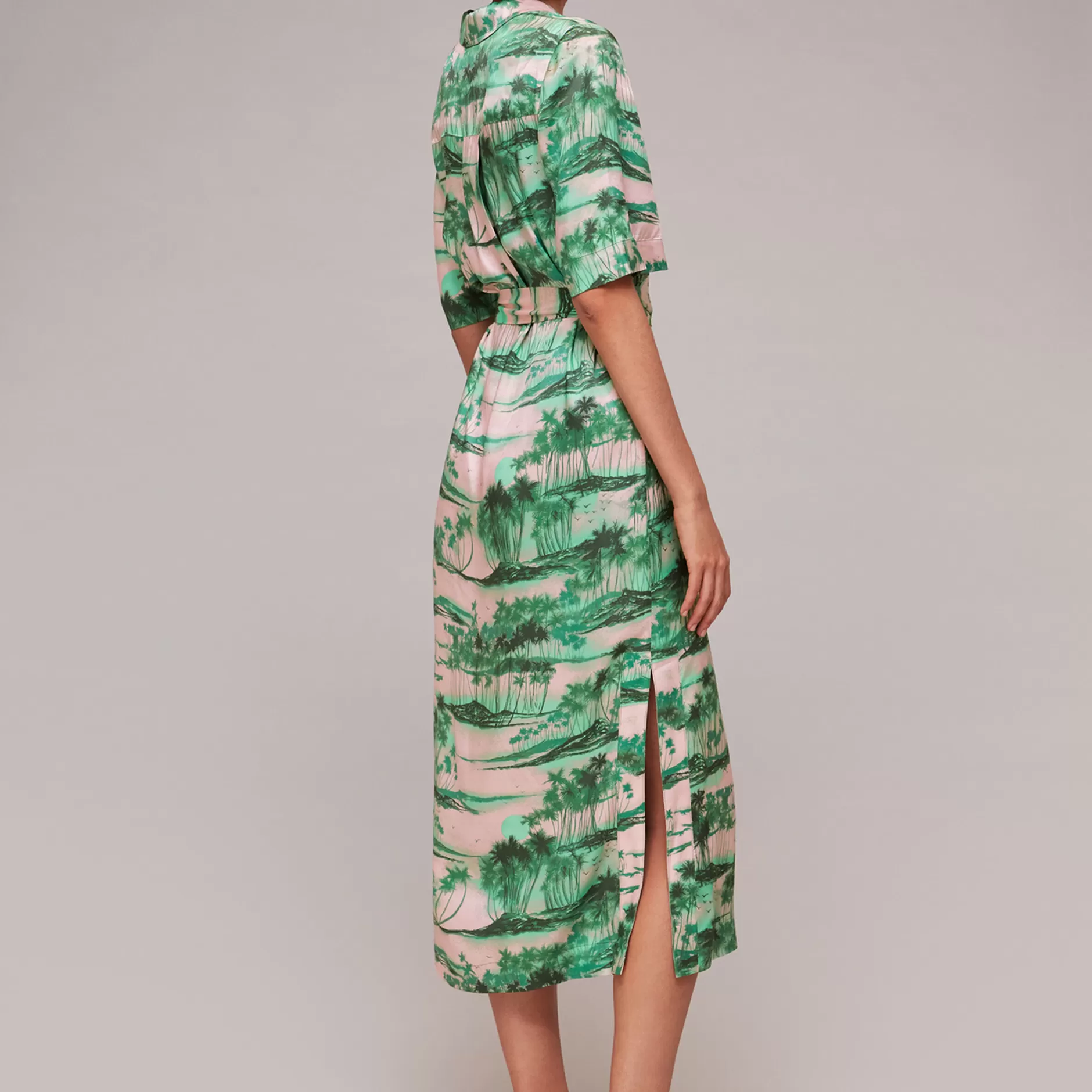 Women Whistles Dresses | Waving Palms Shirt Dress