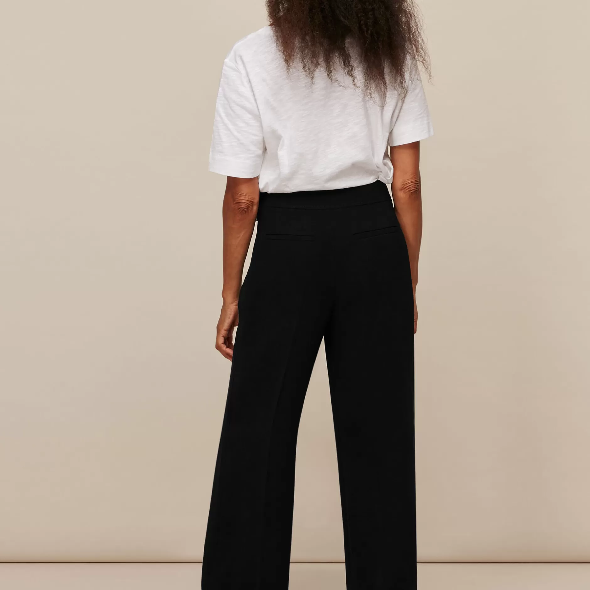 Women Whistles Trousers | Wide Leg Crop Trouser