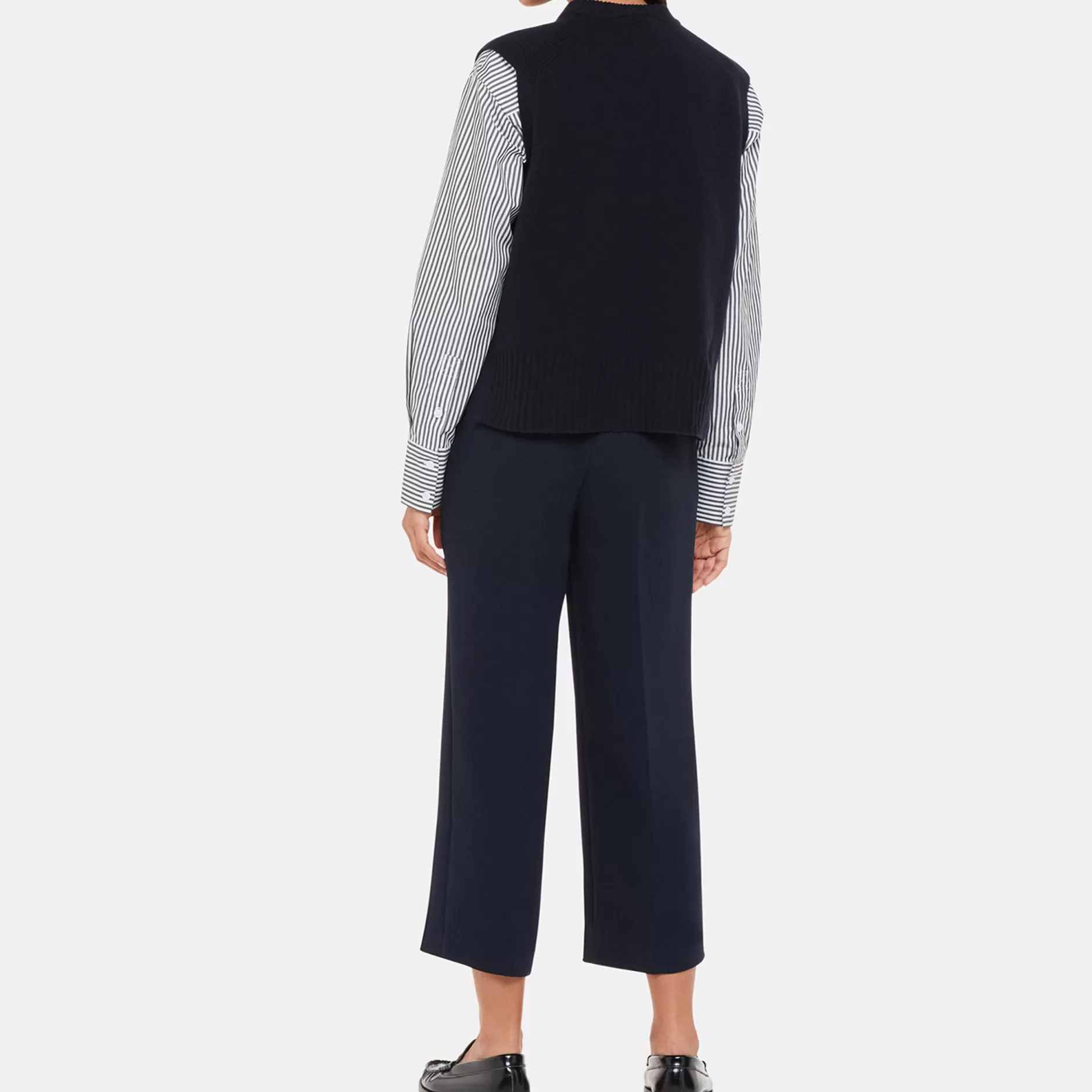 Women Whistles Trousers | Wide Leg Cropped Trouser