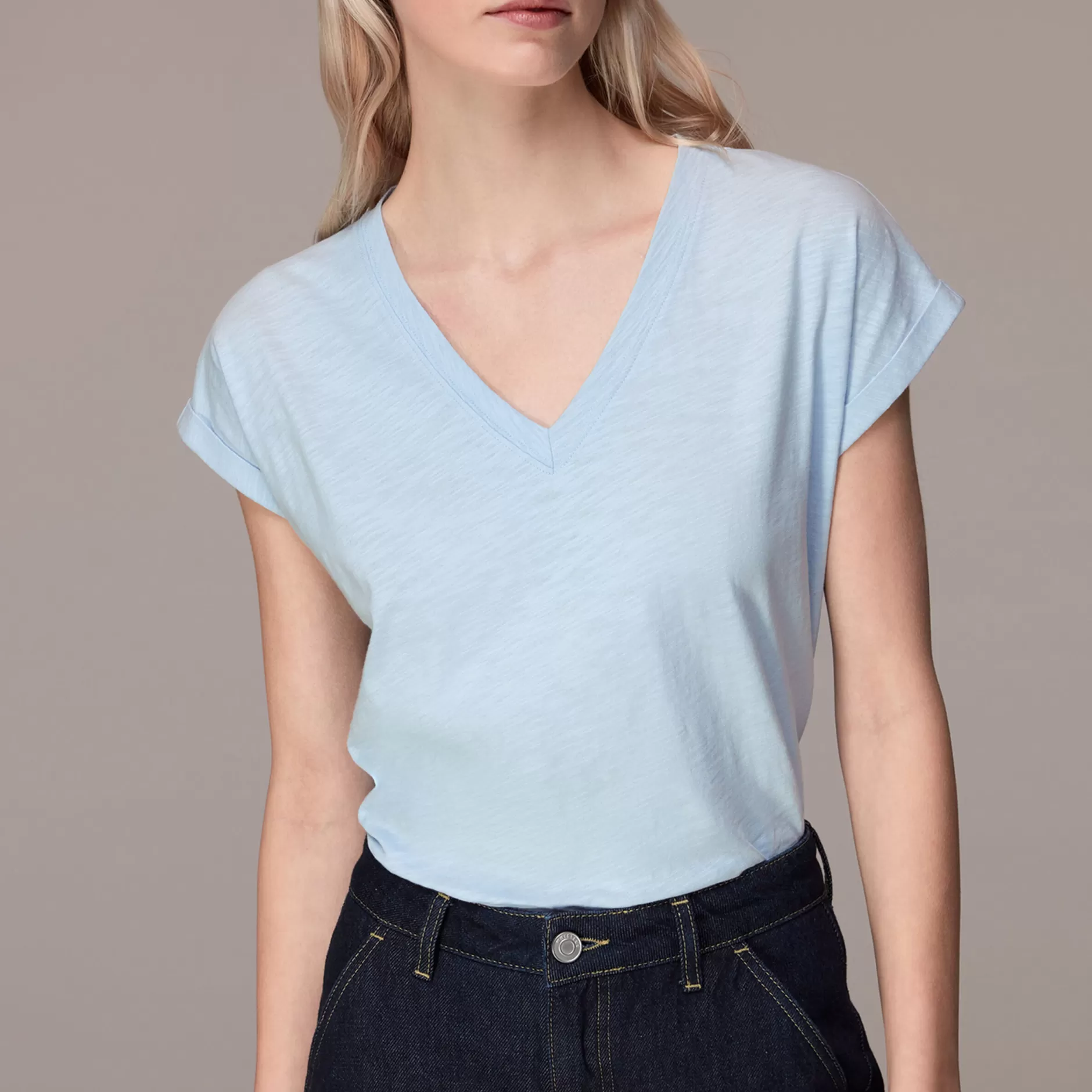 Women Whistles T-Shirts | Willa V Neck Cap Sleeve Tee